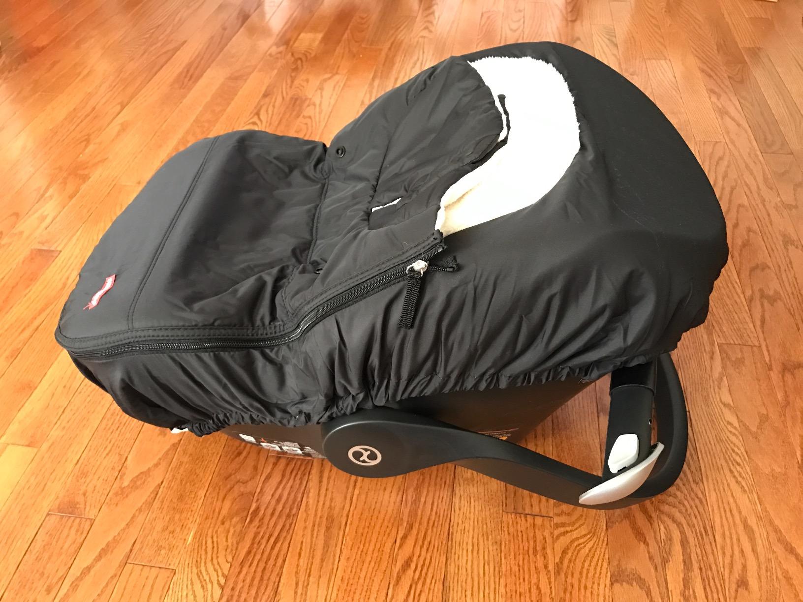 Skip Hop All Seasons Baby Car Seat Cover 4 in 1 Universal Fit with UPF40+ Sunshade and Water Resistant Fabric Oat customer photo 2