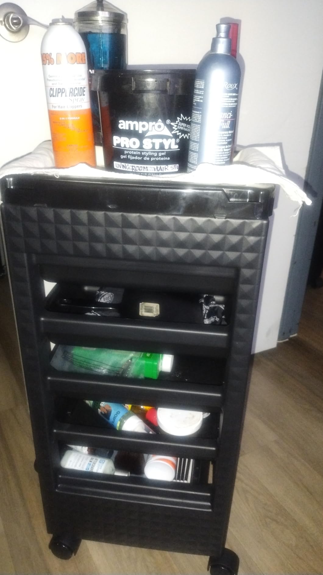 Roixeeds Salon Trolley Cart with Wheels and 5 Drawers, Salon Rolling Cart for Hair Stylist customer photo 1