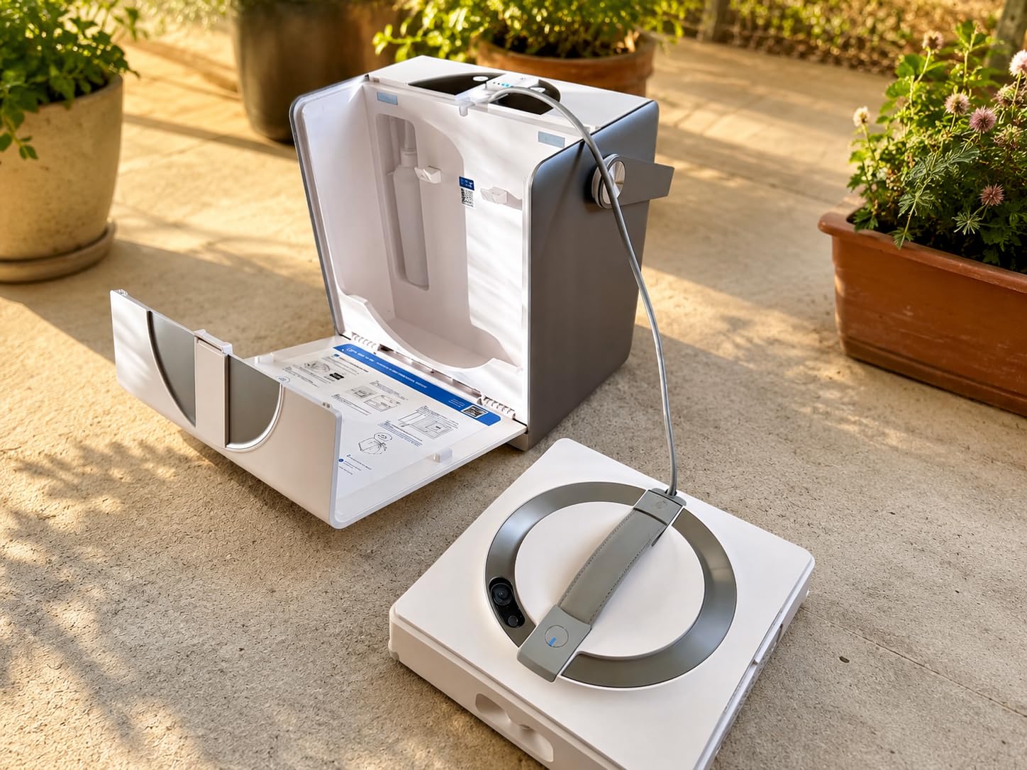 ECOVACS WINBOT W2 PRO Omni Portable Window Cleaning Robot with Multi-Functional Station, Charging While Working, Intelligent Cleaning with Triple Nozzle Water Sprayer, 12-Level Protection customer photo 2