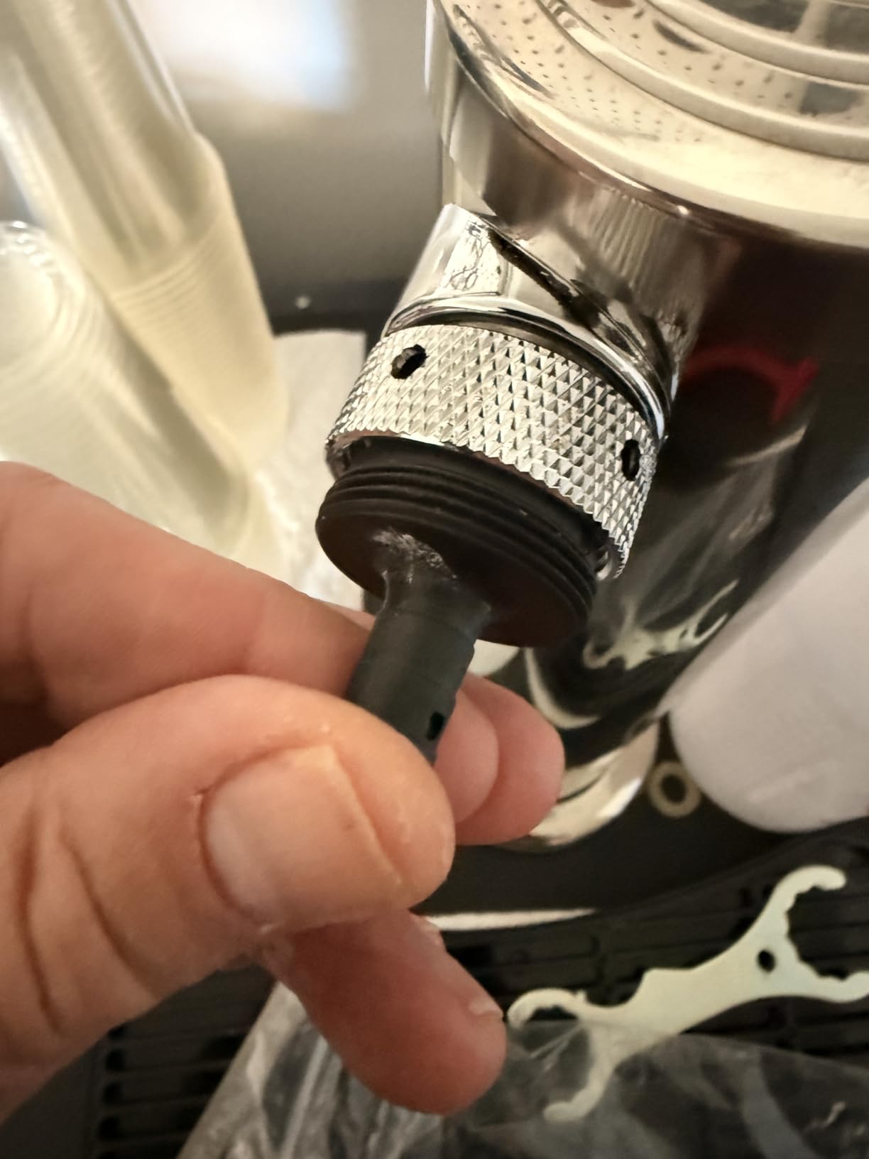 Adjustable Triple-Tap Kegerator Tower Beer Tap Tower | Flow Control, 3 inch Stainless Steel Core Self-Closing Beer Faucet Tower with Pre-Assembled Kegerator Line Parts customer photo 2