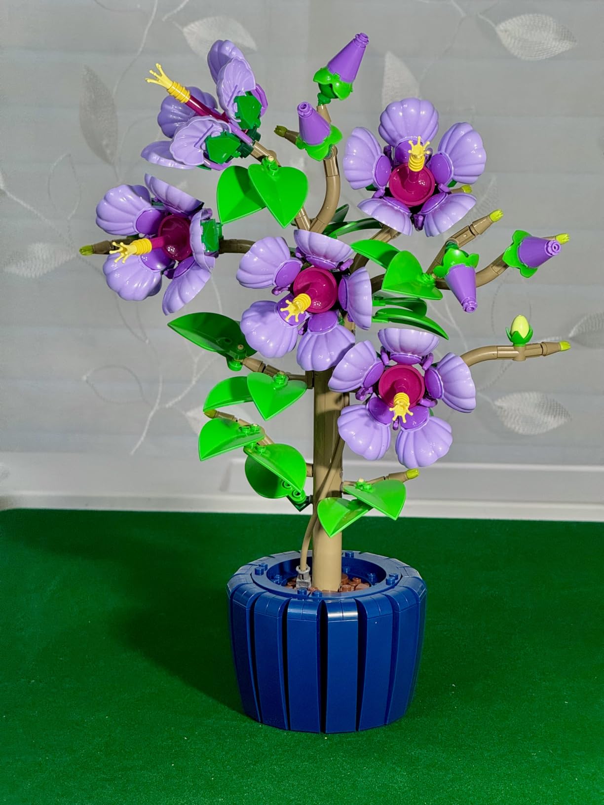 LEGO Botanicals Hibiscus Flower Building Set - Artificial Plant & Flower Building Blocks for Women & Men, Ages 18+ - Home, Office Decor Gift Idea - 10372 customer photo 2