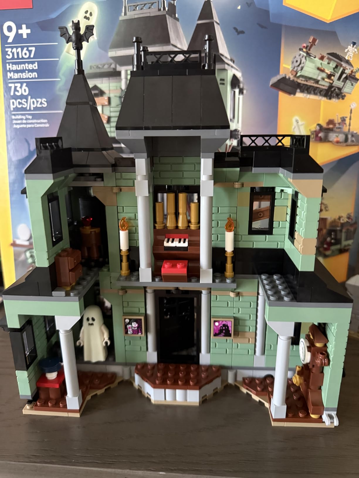 LEGO Creator 3 in 1 Haunted Mansion Building Toy for Kids - Halloween Building Blocks & Learning Toy for Girls & Boys, Ages 9+ - Build a Haunted House, Train, or Ship - Gift for Birthdays - 31167 customer photo 2