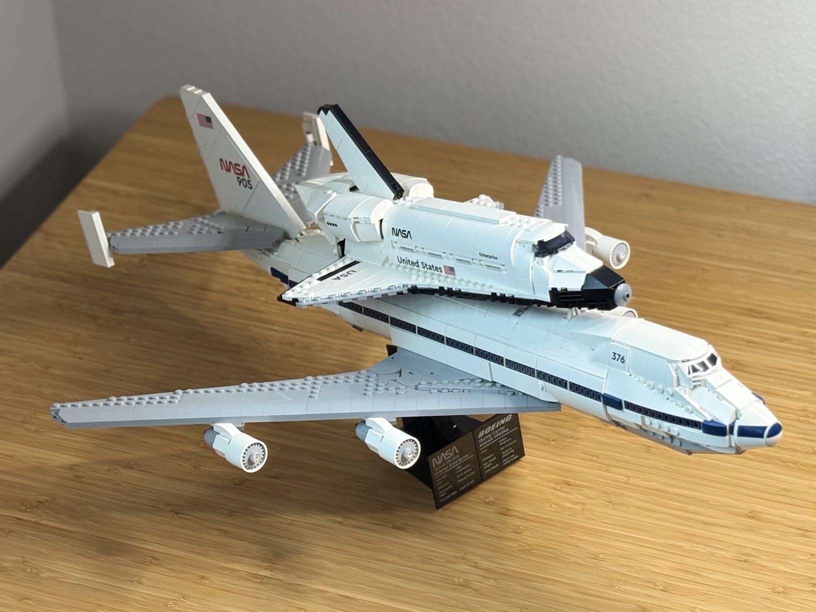 LEGO Icons Shuttle Carrier Aircraft Building Set for Adults - Spaceship & Airplane Model Kit for Adults, Ages 18+ - Air & Space Decor - Gift for Birthdays - 10360 customer photo 1