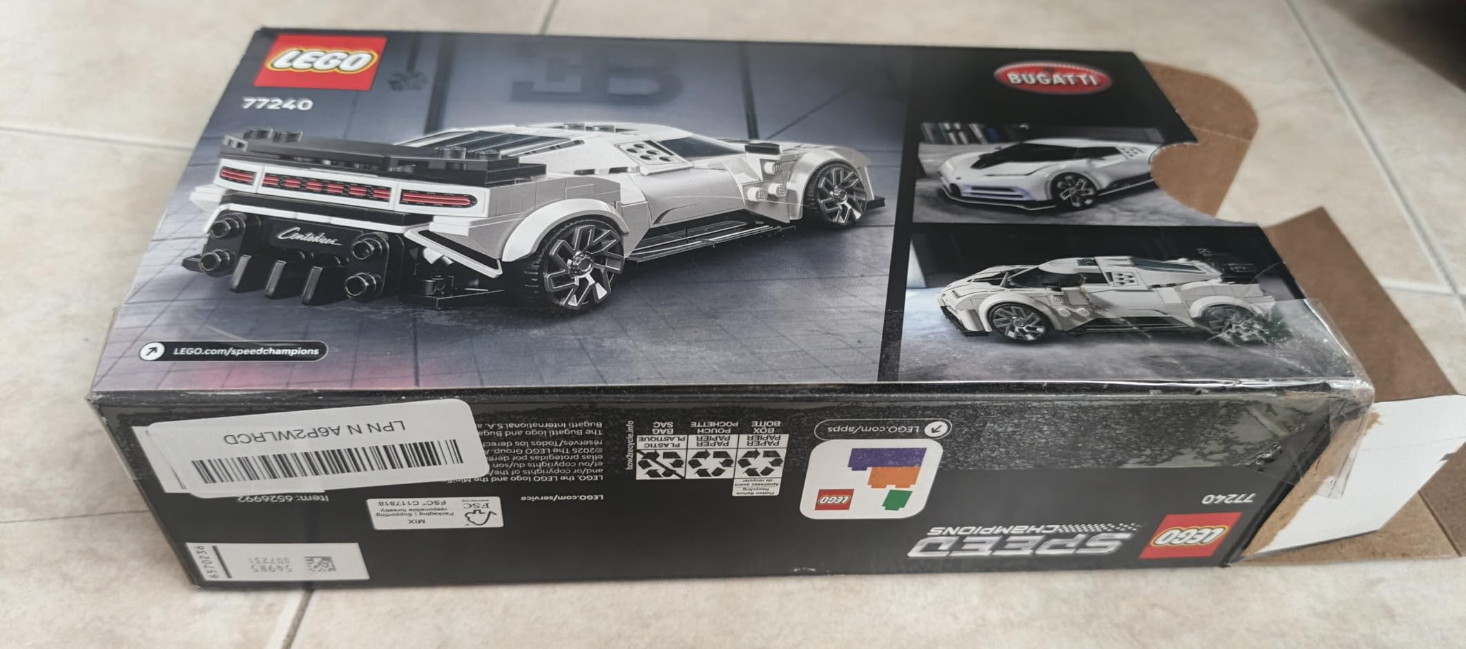 LEGO Speed Champions Bugatti Centodieci Hyper Sports Car Toy - Model Kit & Pretend Play Toy for Boys & Girls, Ages 9+ - Italian Model Car Kit for Racing Fans - Gift Idea for Birthdays - 77240 customer photo 2