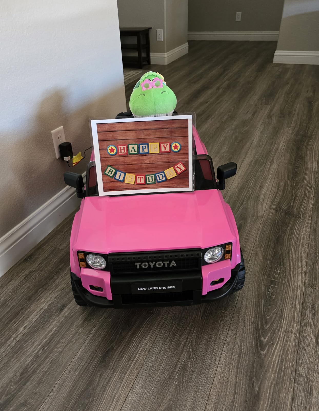 Winado 12V Licensed Toyota Kids Electric Truck, Pink | Ride on Car for Toddlers, Remote Control, Openable Doors, 3 Speeds, LED Lights & Music customer photo 2