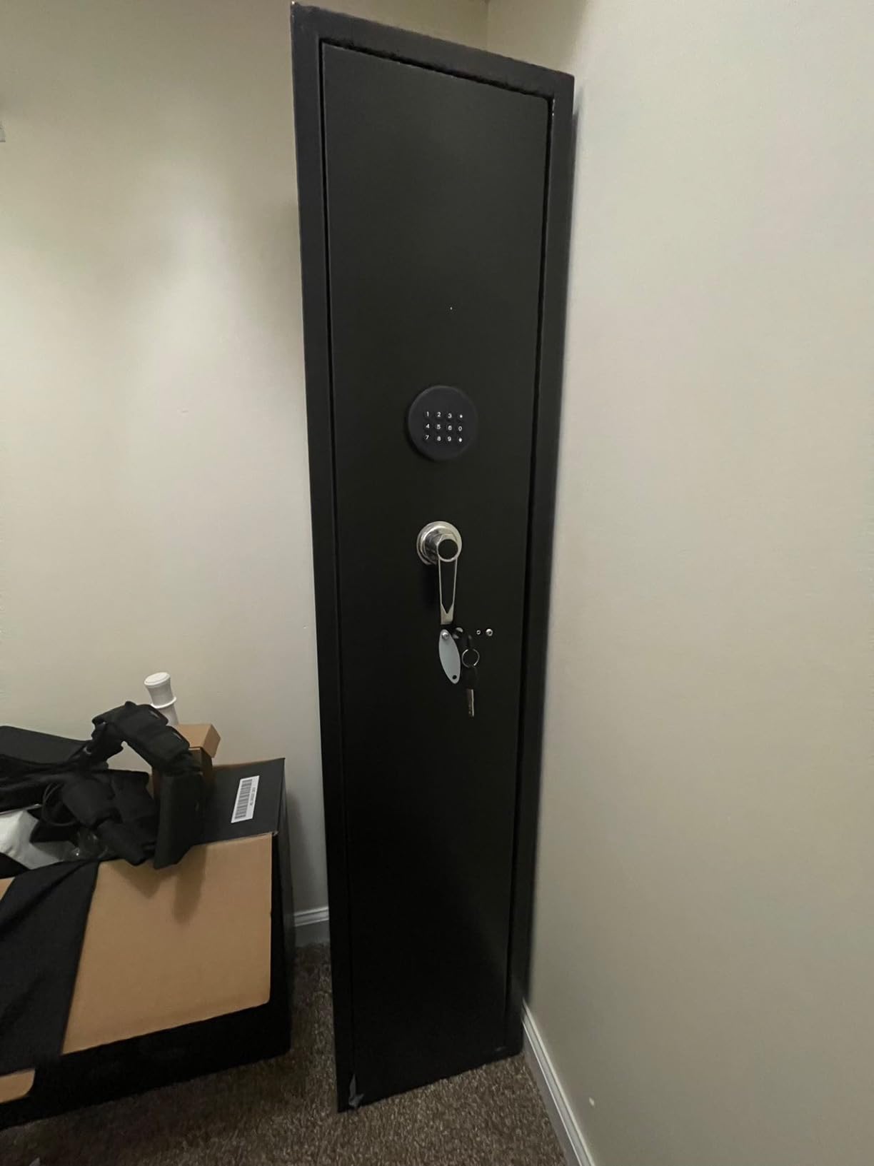 INTERGREAT 12-15 Gun Safe, Large Gun Safe for Rifles and Pistols, Quick Access Rifle Safe with 3 Removable Gun Racks and 4 Pistol Pockets, Digital Gun Cabinet with Dual Alarm and Sleep Mode customer photo 1