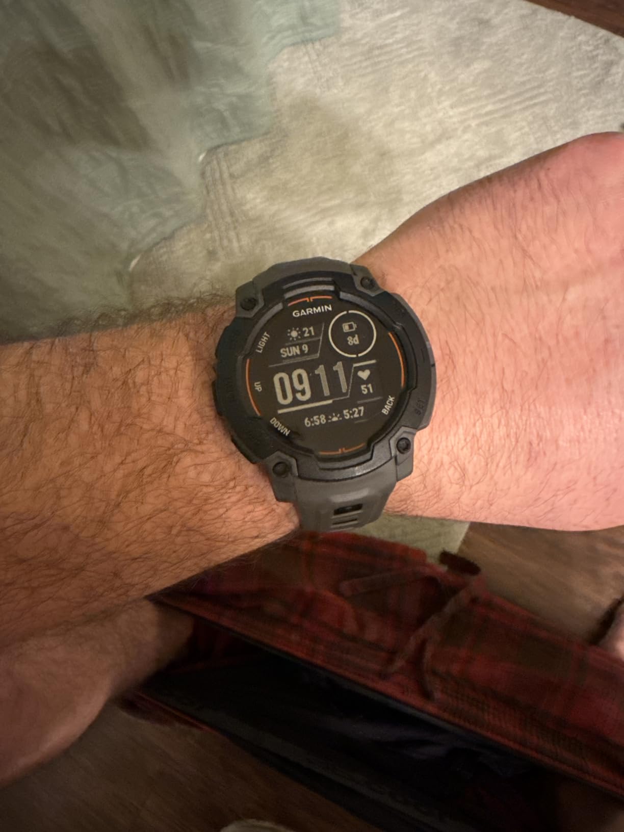 Garmin Instinct E, Rugged GPS Smartwatch, 45mm, Charcoal | Rugged Design, Essential Health & Wellness Features, Built-In Sports Apps, Navigation Features customer photo 2