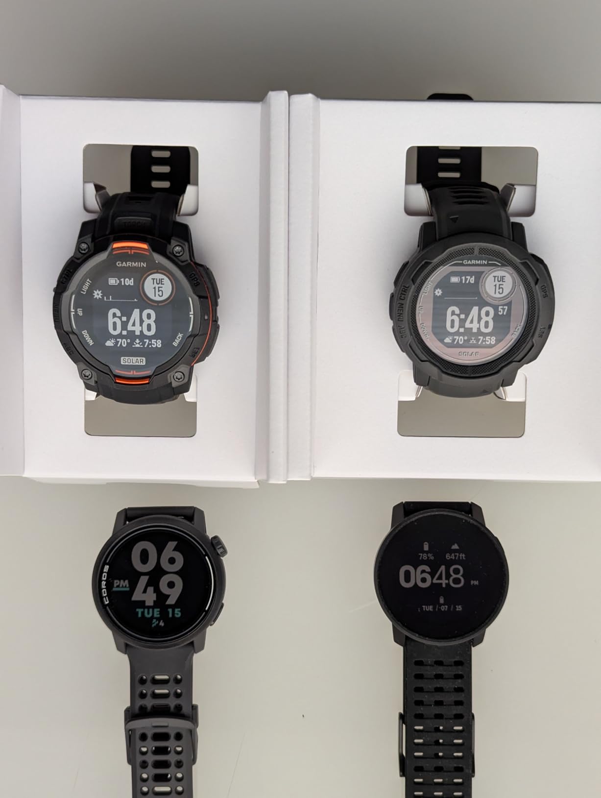 Garmin Instinct 3 Solar, Rugged GPS Smartwatch, 45mm, Black | Solar Charging, Rugged Design, Metal-Reinforced Bezel, 24/7 Health Monitoring, Built-In Flashlight customer photo 1