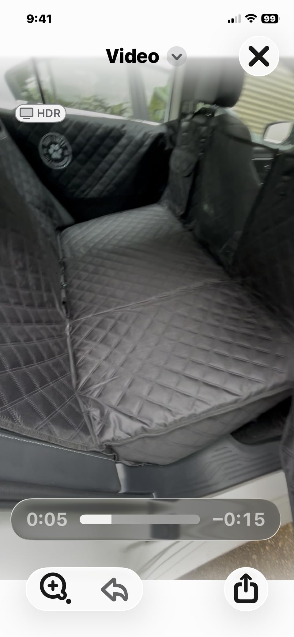 Ruff Liners XL Back Seat Extender for Dogs - As Seen on Shark Tank | Hard bottom adds 40% more space, holds up to 400 lbs, waterproof, machine-washable, heavy-duty Back Seat Cover for Dogs customer photo 2