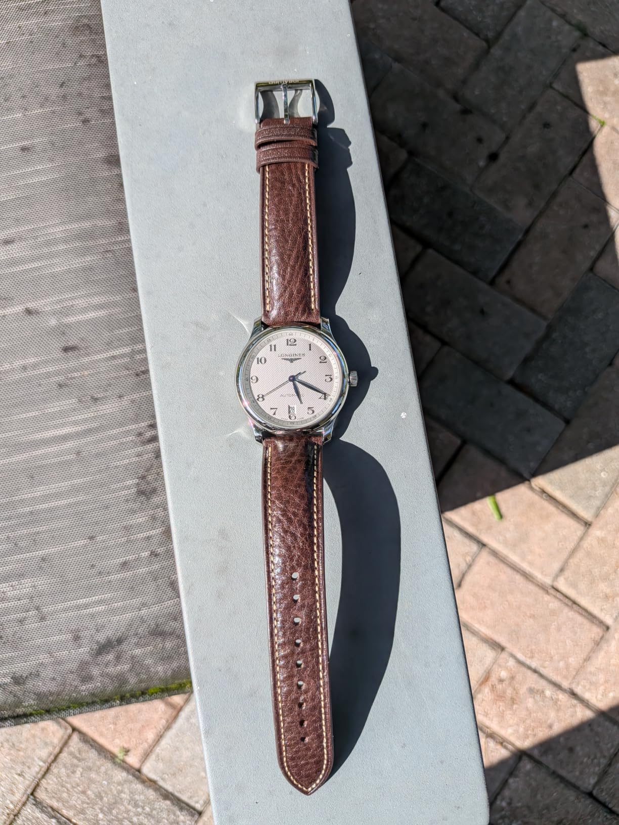 Italian Leather Watch Band Tuscany Natural Vegetable-Tanned Top Grain Genuine Leather Strap, 18mm 19mm 20mm 21mm 22mm XL XXL Quick Release Replacement Watch Bands for Men and Women customer photo 1