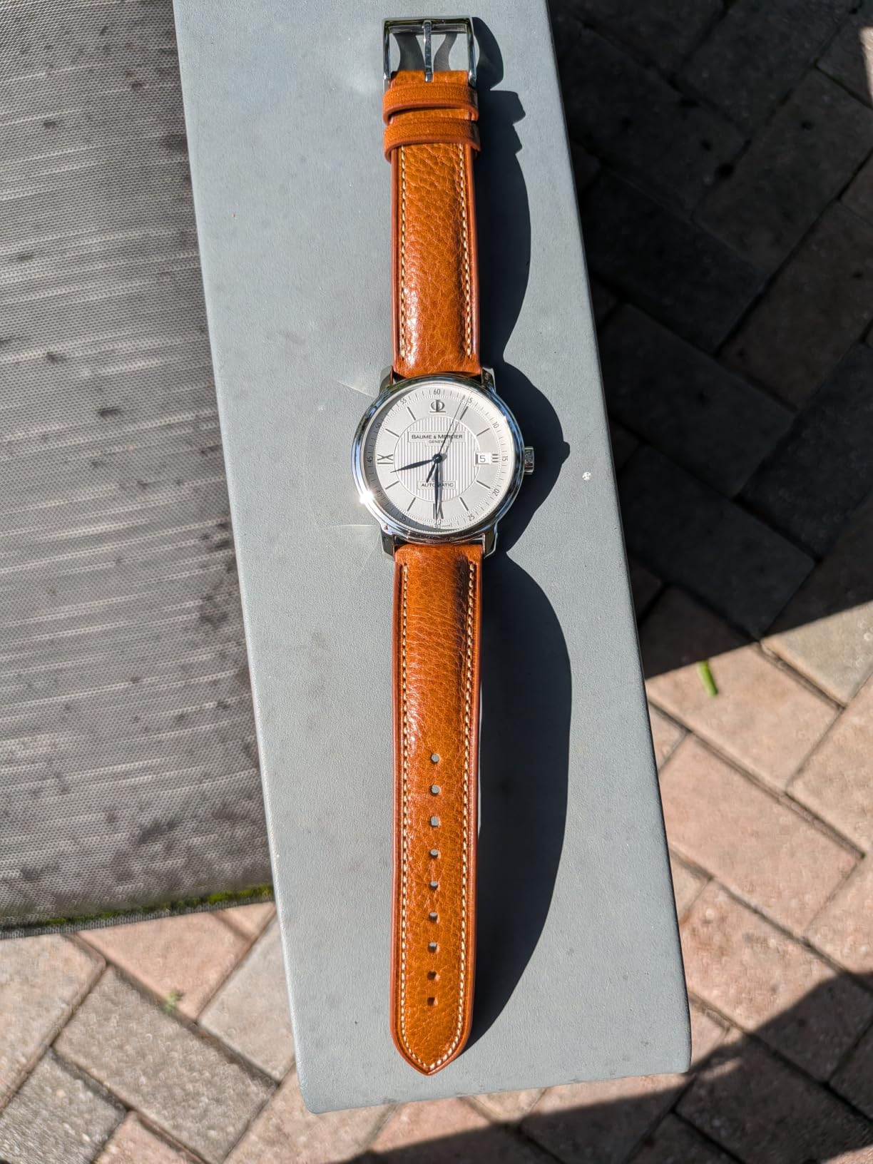 Italian Leather Watch Band Tuscany Natural Vegetable-Tanned Top Grain Genuine Leather Strap, 18mm 19mm 20mm 21mm 22mm XL XXL Quick Release Replacement Watch Bands for Men and Women customer photo 2