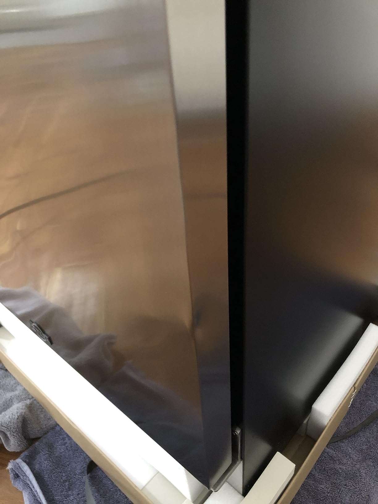 2 Door Back Bar Cooler 200L Low-e Glass Black | 216 can, built-in/free, fast cool, temp memory, 2 locks, LED customer photo 2