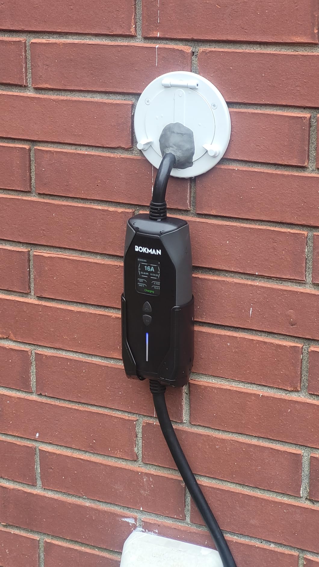 bokman Level 1 & Level 2 EV Charger, 32A 25ft, NEMA 14-50P/5-15 Adapter | Dual 120V/240V, Adjustable 6-16A & 1-12H Delay timer, IP65, J1772 Connector customer photo 1