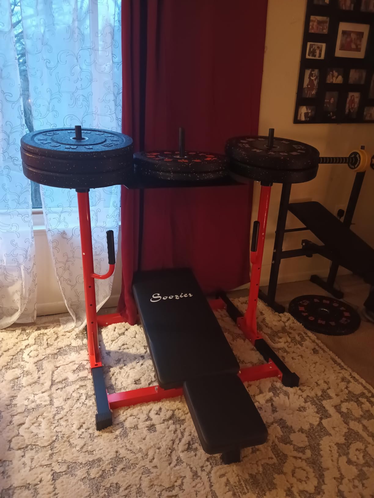Soozier Vertical Leg Press Machine, 660LBS Capacity, Leg Strength Training Machine with Adjustable Leg, Back, and Head Positions for Home Gym, 1
