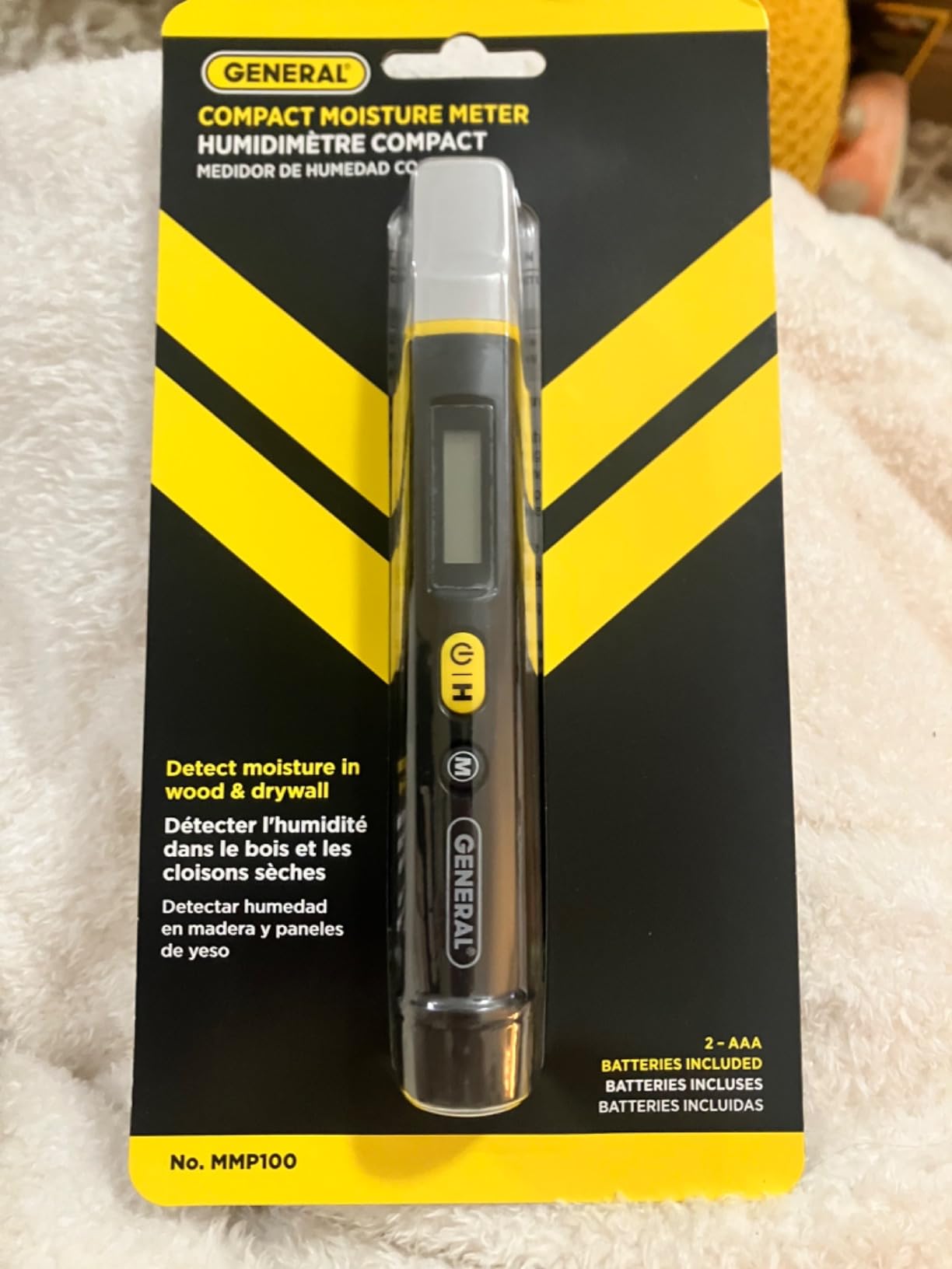 General Tools MMP100 Compact Digital Moisture Meter Wood Detector Tester | Pin & Pinless wood moisture meter for walls & drywall. Moisture detector for firewood. Ideal for moisture testing wood. customer photo 2