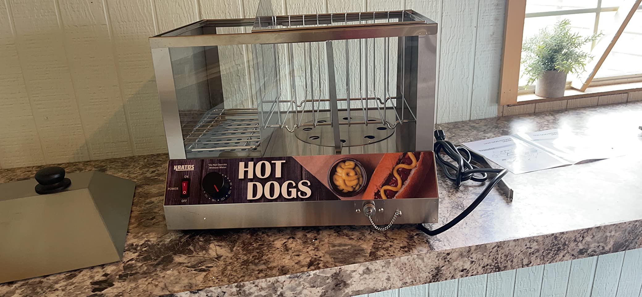 Kratos 31M-010 Stainless Steel Hot Dog Bun Warmer 32 Bun Capacity 120V 450W customer photo 1