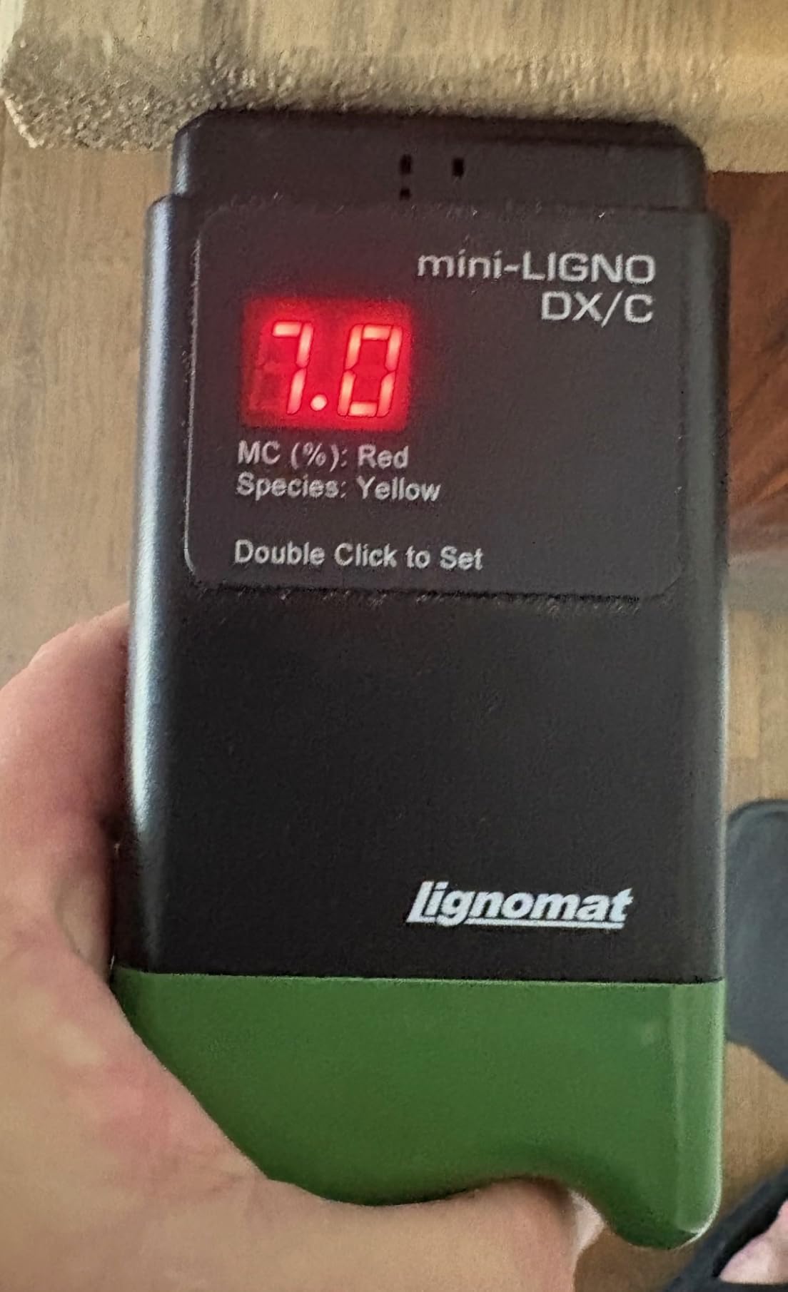 mini-Ligno DX/C - Professional Pin Type Wood Moisture Meter for Firewood, Concrete, Subfloors, OSB, Drywall, Flooring with LED Display & 46 Settings customer photo 1