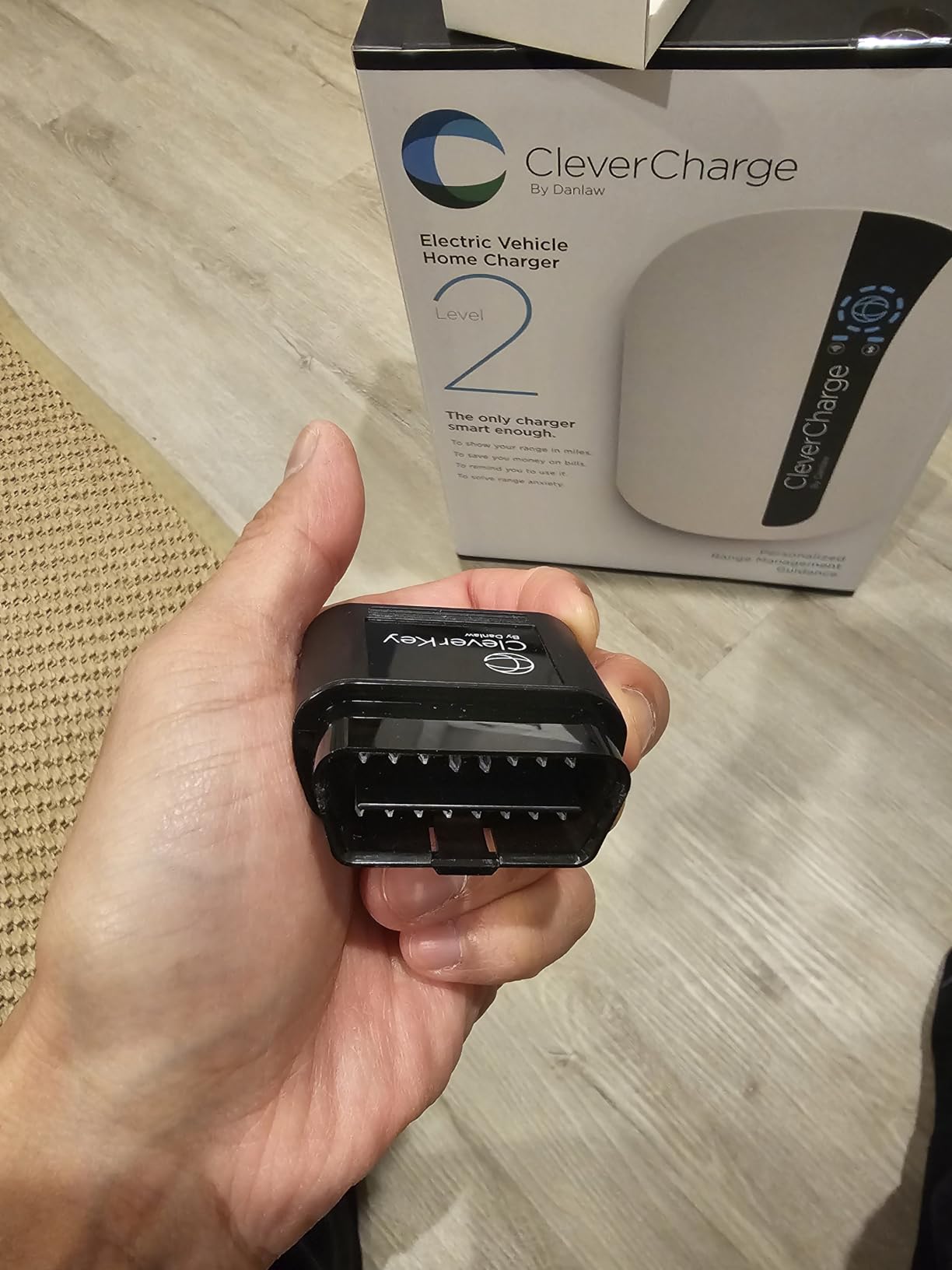 CleverCharge Level 2 EV Charger, 48A/240V, Hardwired, J1772 Connector | CleverKey AI, WiFi Enabled EVSE, UL & Energy Star Smart Charging System for Compatible Electric Vehicles with J1772 Port customer photo 1