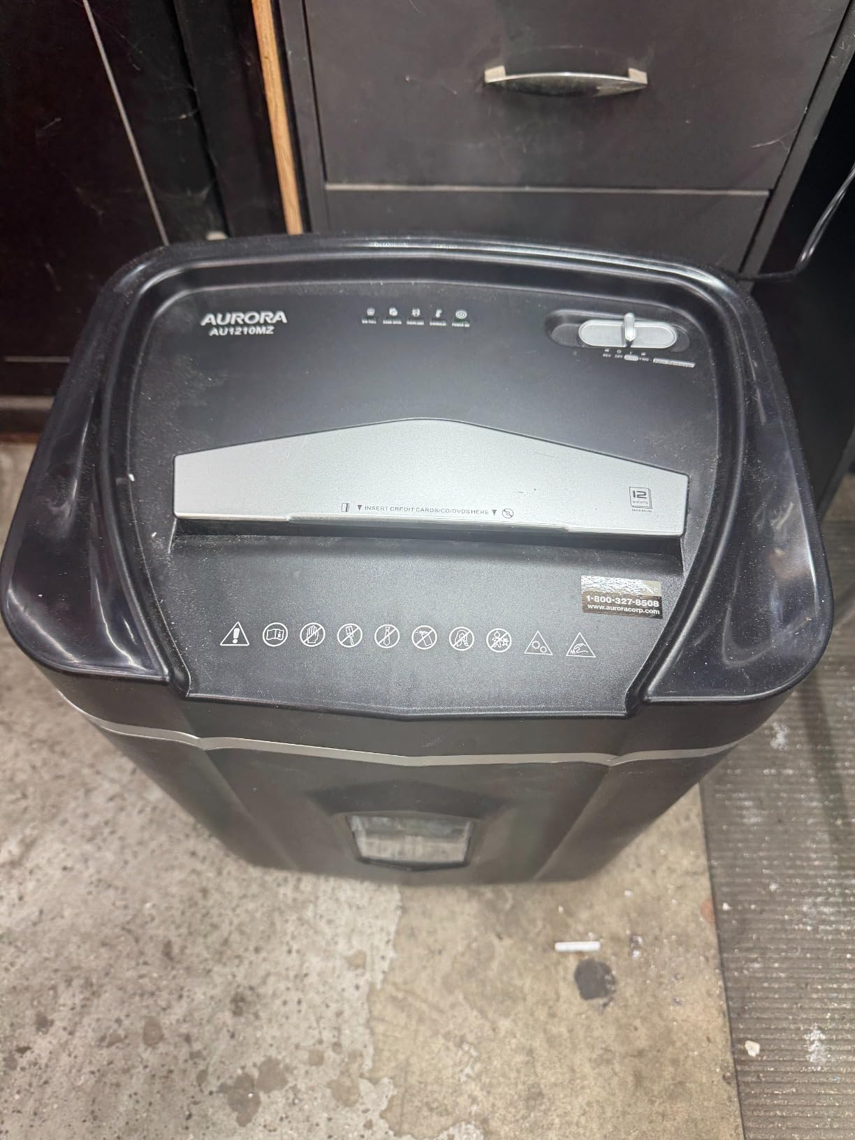 Aurora Commercial Grade 220-Sheet Auto Feed High Security Micro-Cut Paper Shredder/ 60 Minutes/Security Level P-5 customer photo 1