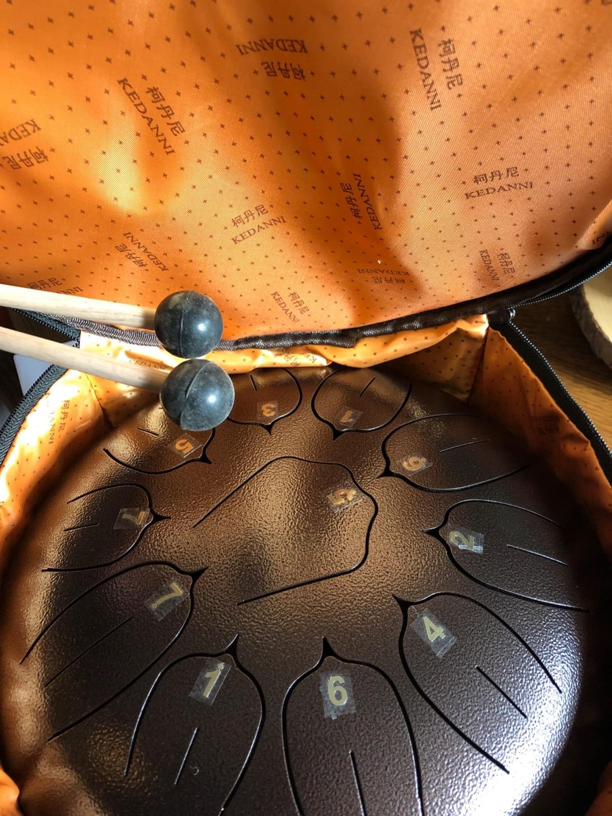 Handpan Drum 22 Inch for Adults 12 Notes - Hand Pan Drum(Blue) | Hand Drum D Minor Kurd 432Hz Professional Hand Pan, Handpan Instrument, Premium Steel Drum customer photo 1