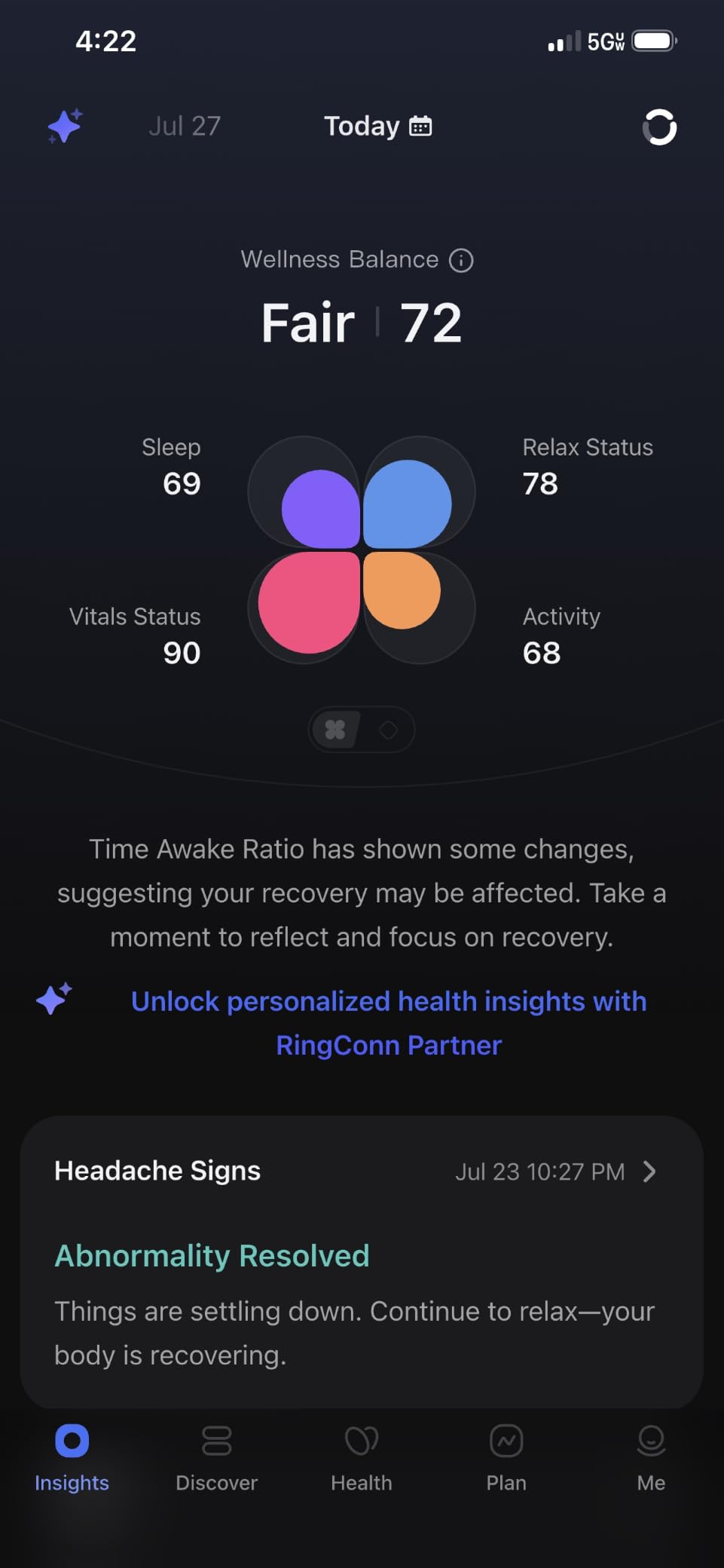RingConn Gen 2 Air, Ultra-Thin AI Smart Ring, 10-Day Battery Life, Fitness/Sleep/Stress/HR Tracker for Women&Men, No App Fee for Standard Features, iOS & Android Compatible (Size 8, Dune Gold) customer photo 2