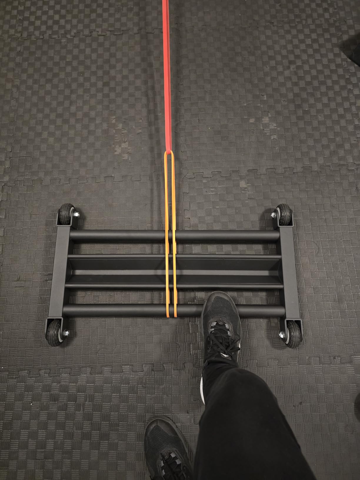 Glute Ham Glider, Hamstring Roller with V Bar - Smooth Wheels, Supports Hamstring Curls, Ab Glider Workouts customer photo 2