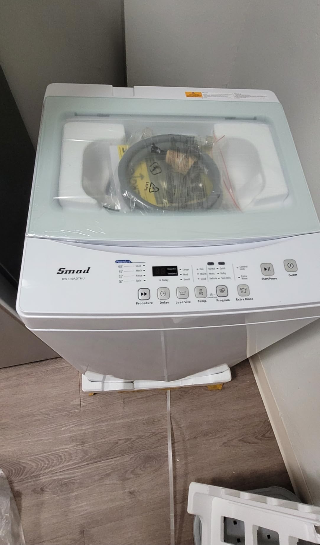 Washer and Dryer Combo, 120V All In One Ventless Compact 2.7 Cu.ft 24 Inch Large Capacity, Lavadora y Secadora 2 in 1 for RV Apartment Home, Child lock, Full-Automatic, Overnight Wash and Dry customer photo 2