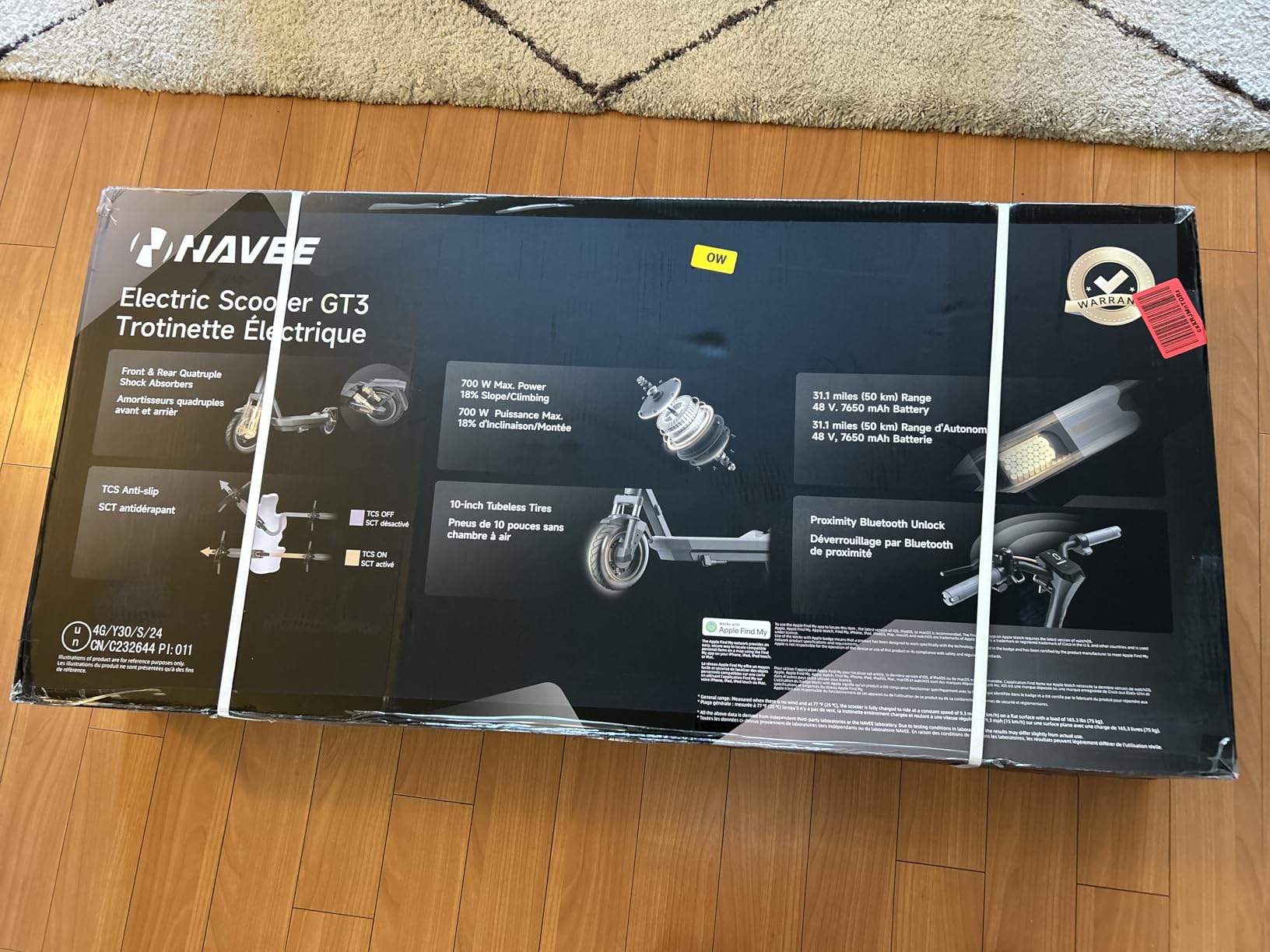 NAVEE GT3/ST3/GT5 Series Electric Scooter, 20/25 MPH Top Speed, 30-55.9 Miles Max Range, 1000-1638W Motor with Dual Suspension, 10
