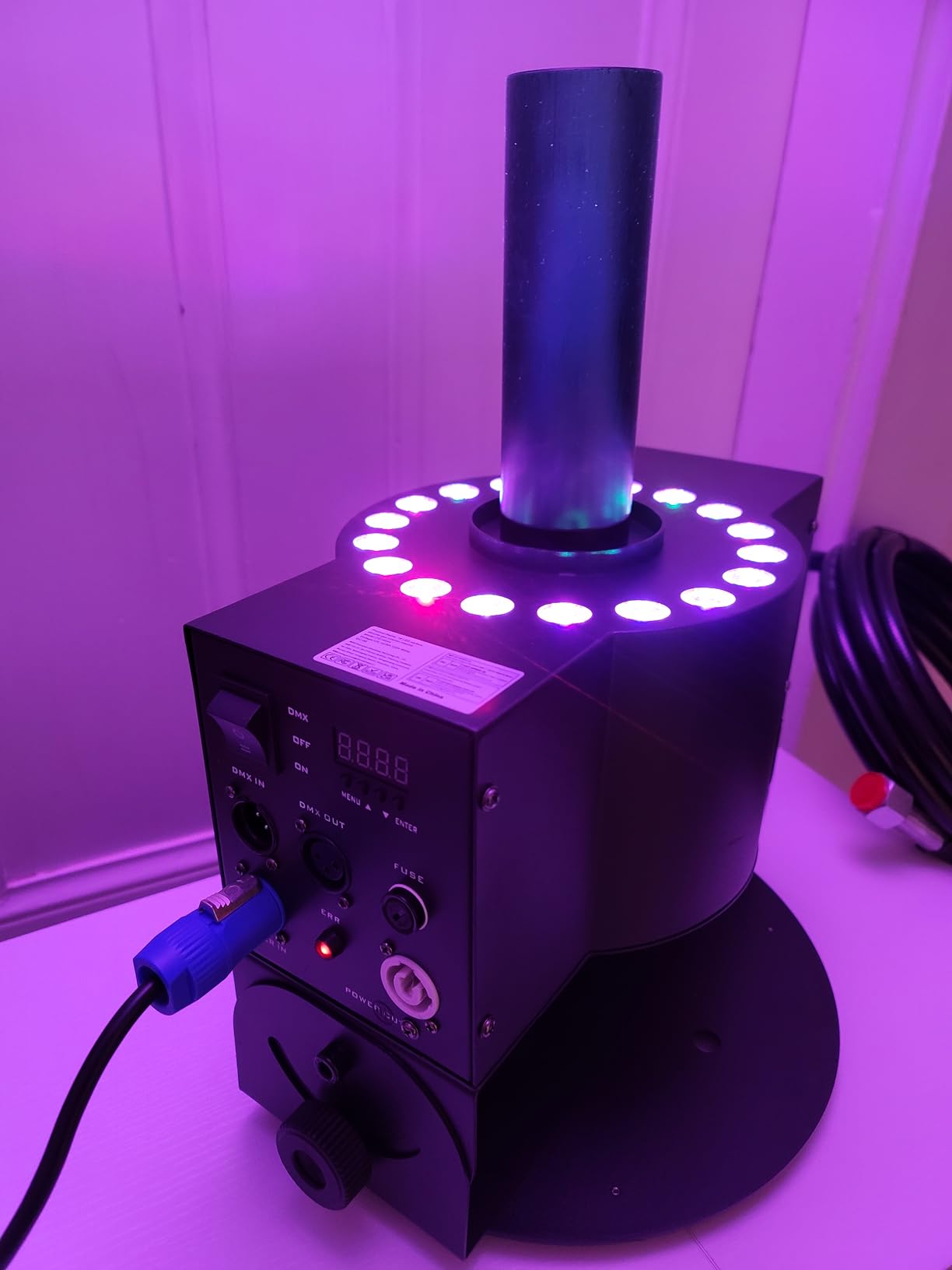 CO2 Jet Machine, 300W CO2 Cannon with LED Lights, Professional DMX CO2 Fog Machine Air Column, LED Stage Smoke Machine for DJ, Wedding, Party, Events, Festival (1pc) customer photo 2