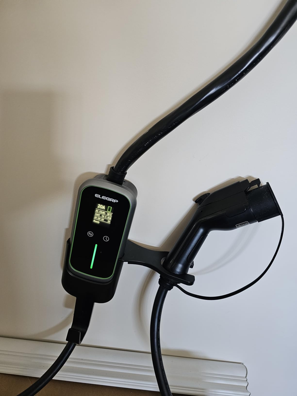 ELEGRP Level 2 EV Charger 40Amp, J1772 Portable Electric Car Charger, 240V NEMA 14-50 Plug, ETL Certified with 25FT Extension Cable customer photo 2