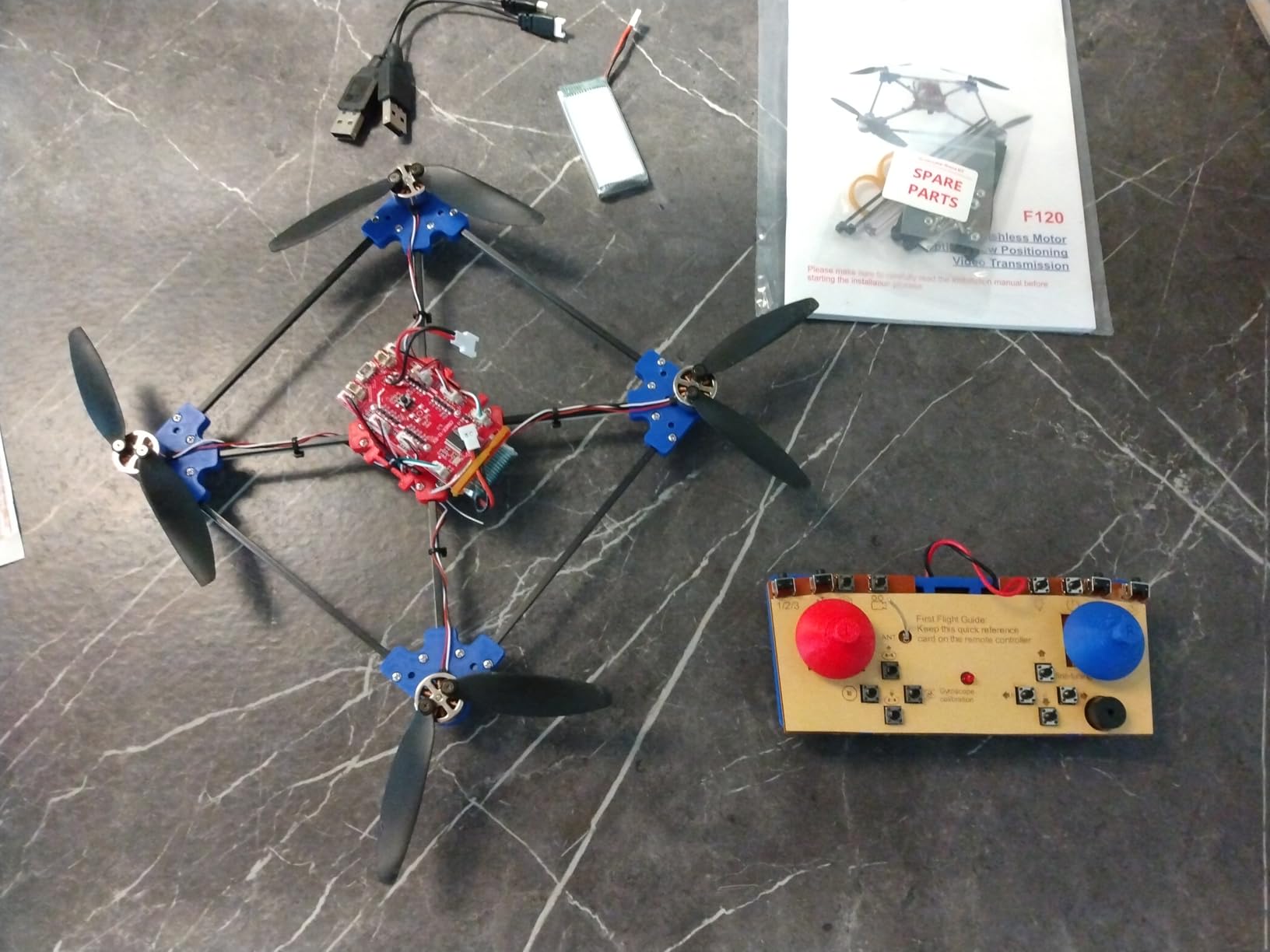 DIY Drone Kit with Brushless Motor & Dual Camera - STEM Building Project with Optical Flow Hovering, 360° Flips, One-Click Controls for Beginners to Learn Drone Engineering customer photo 1
