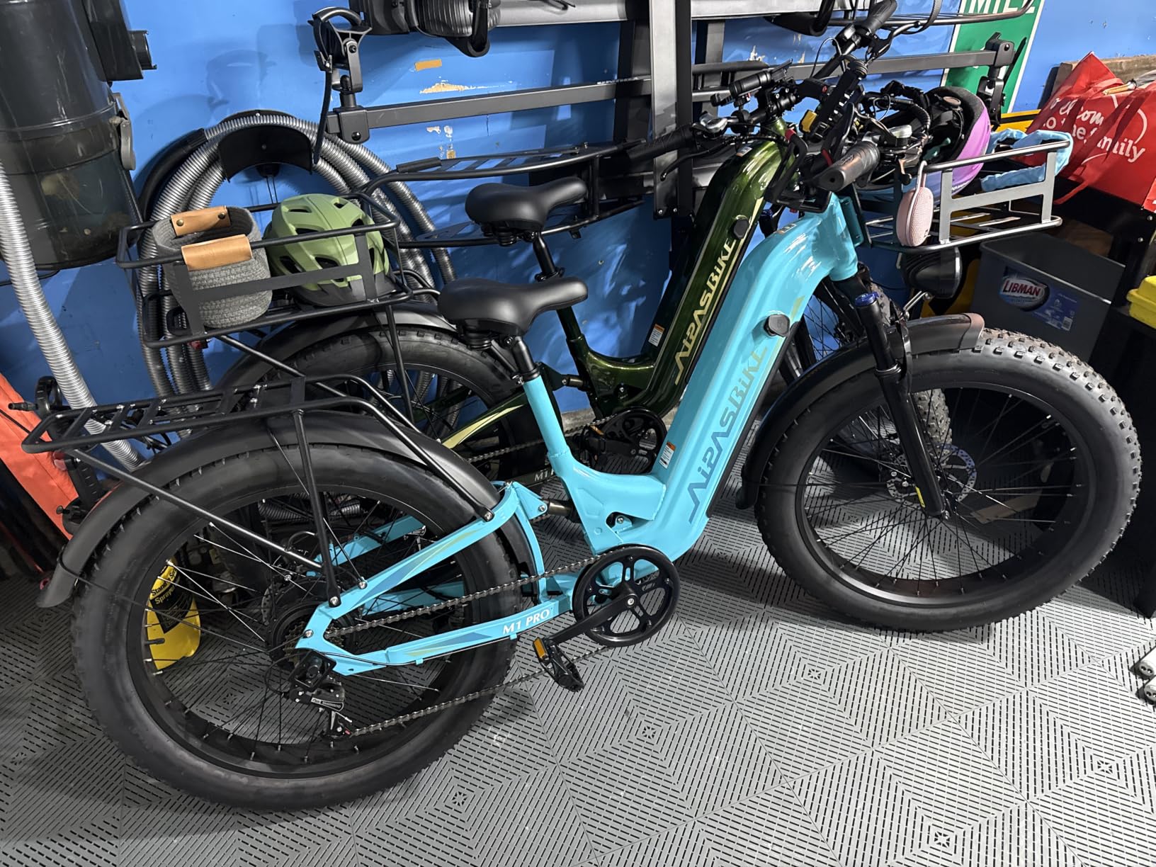 Aipas M1 Pro Electric Bike, 1800W Peak Motor Electric Bike for Adults, 26'' x 4.0'' Fat Tire Ebike, 48V 17.5Ah Electric Mountain Bike, 36MPH, 85 Miles Electric Bicycle, 7 Speed, 110NM with Rear Basket customer photo 1