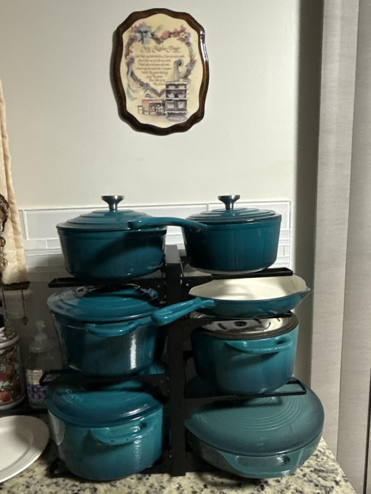 QuliMetal Enameled Cast Iron Cookware Set, 5-Piece Pots and Pans Set with Lids, Skillet, Frying Pan, Saucepan & Dutch Oven for All Stovetops, PFOA Free customer photo 1