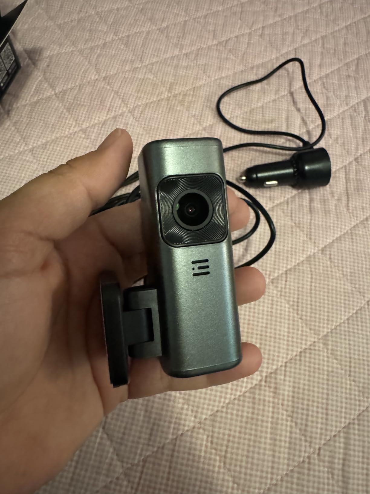 4K Dash Cam Front, 5GHz WiFi, 32GB Card Included, Mini Dashcam | Screen-Free, APP Control, 160° Wide Angle, G-Sensor, Loop Recording, 24H Parking Monitor, Night Vision, Easy Install customer photo 2