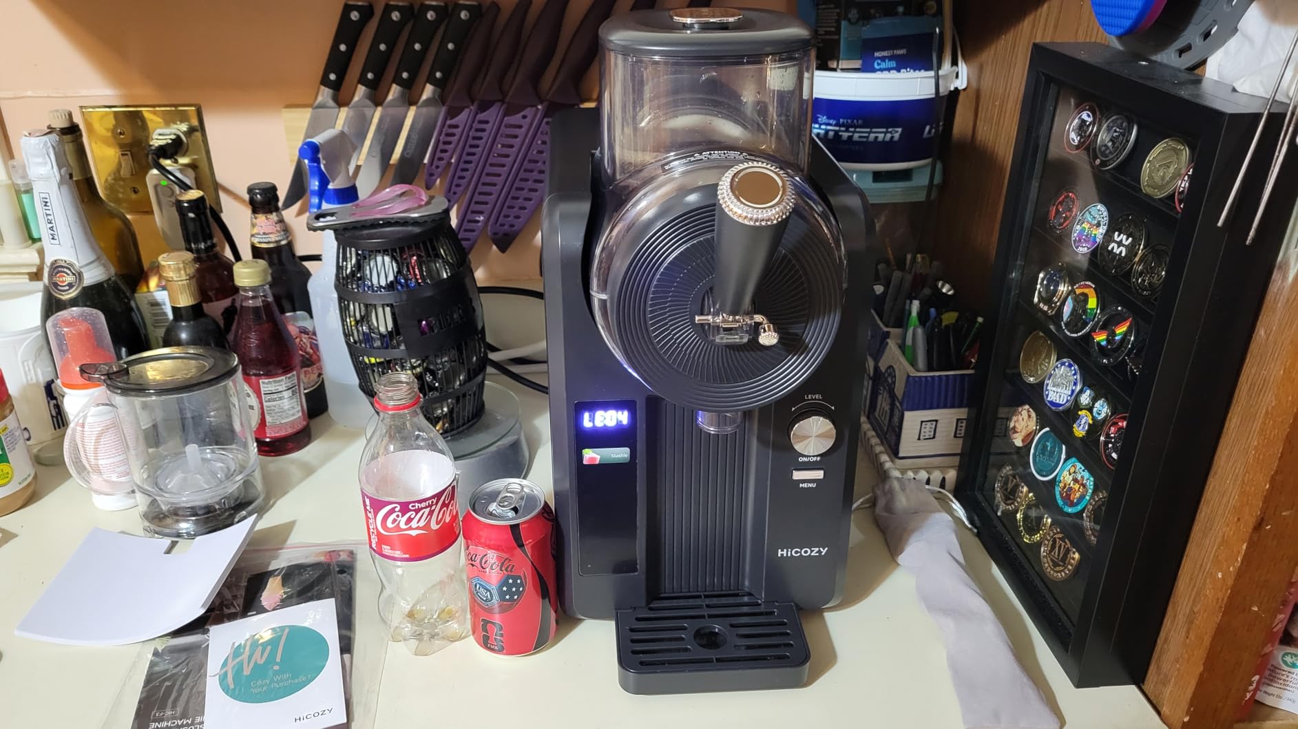 HiCOZY F3 Slushie Machine & Soft Serve Ice Cream Machine, Ice Cream Maker, No Ice Needed, Self-Cleaning, 5 Presets for Soft Serve, Frozen Drink, Milk Shake, Margaritas, Frappés and More customer photo 1