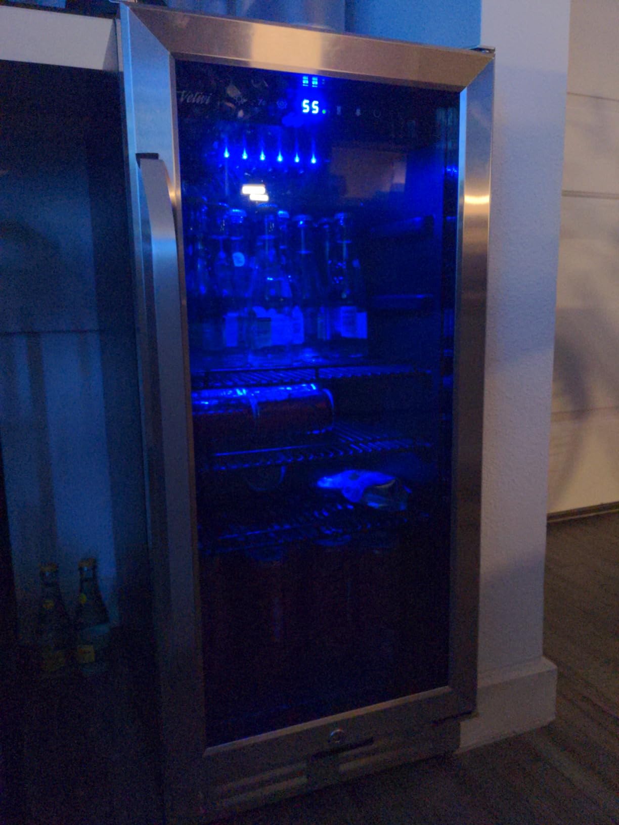 60 Cu. Ft. Commercial Beverage Refrigerator, Triple Glass Door | 12 adjustable shelves, Door lock, For shop restaurant bar, Upright merchandiser, Durable steel, Digital temperature control customer photo 1