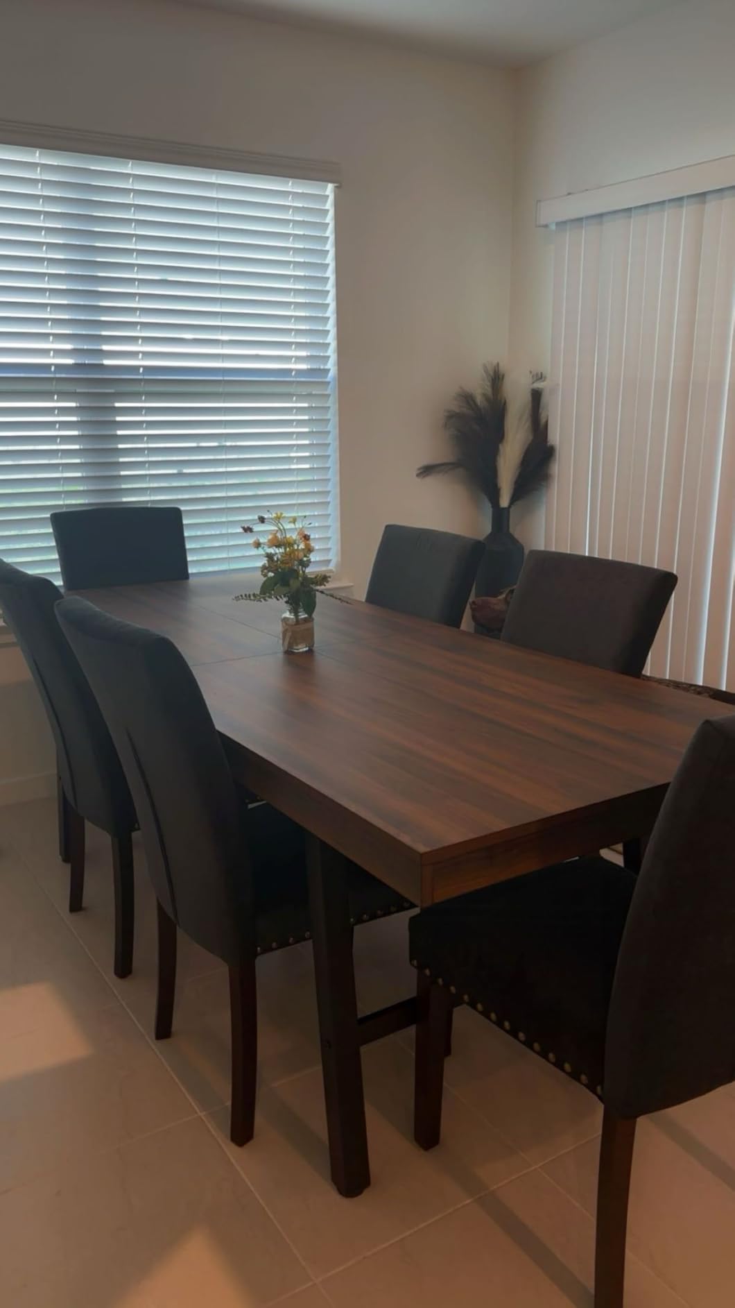 GarveeHome Industrial Dining Table for 6-8, 70.87