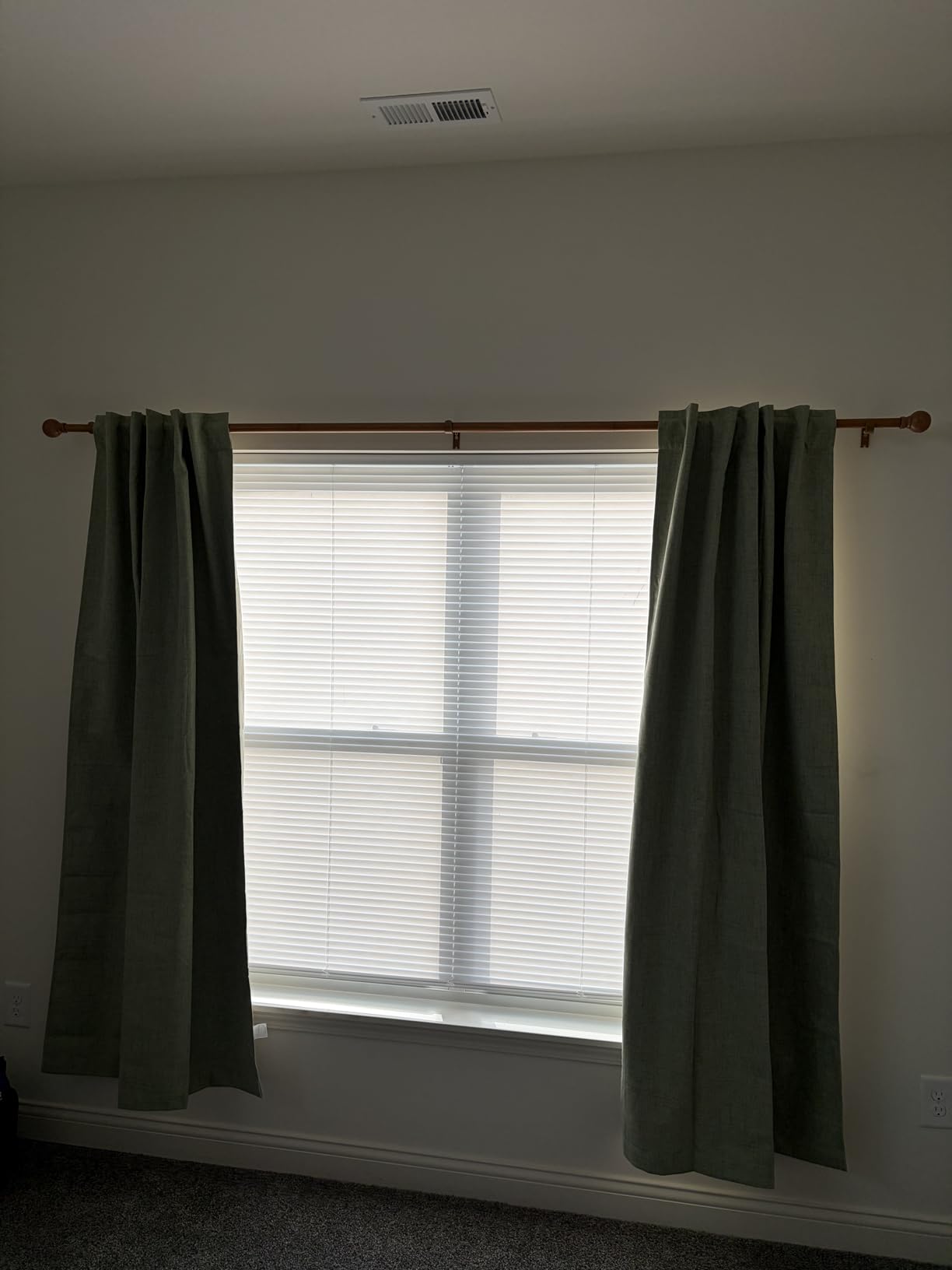 MIULEE 100% Blackout Linen Curtains for Bedroom 42 x 84 Inch Ivory 2 Panels | Thermal Insulated, Room Darkening Drapes for Living Room, Back Tab Rod Pocket Pinch Pleated, Solid Luxury Decor customer photo 1