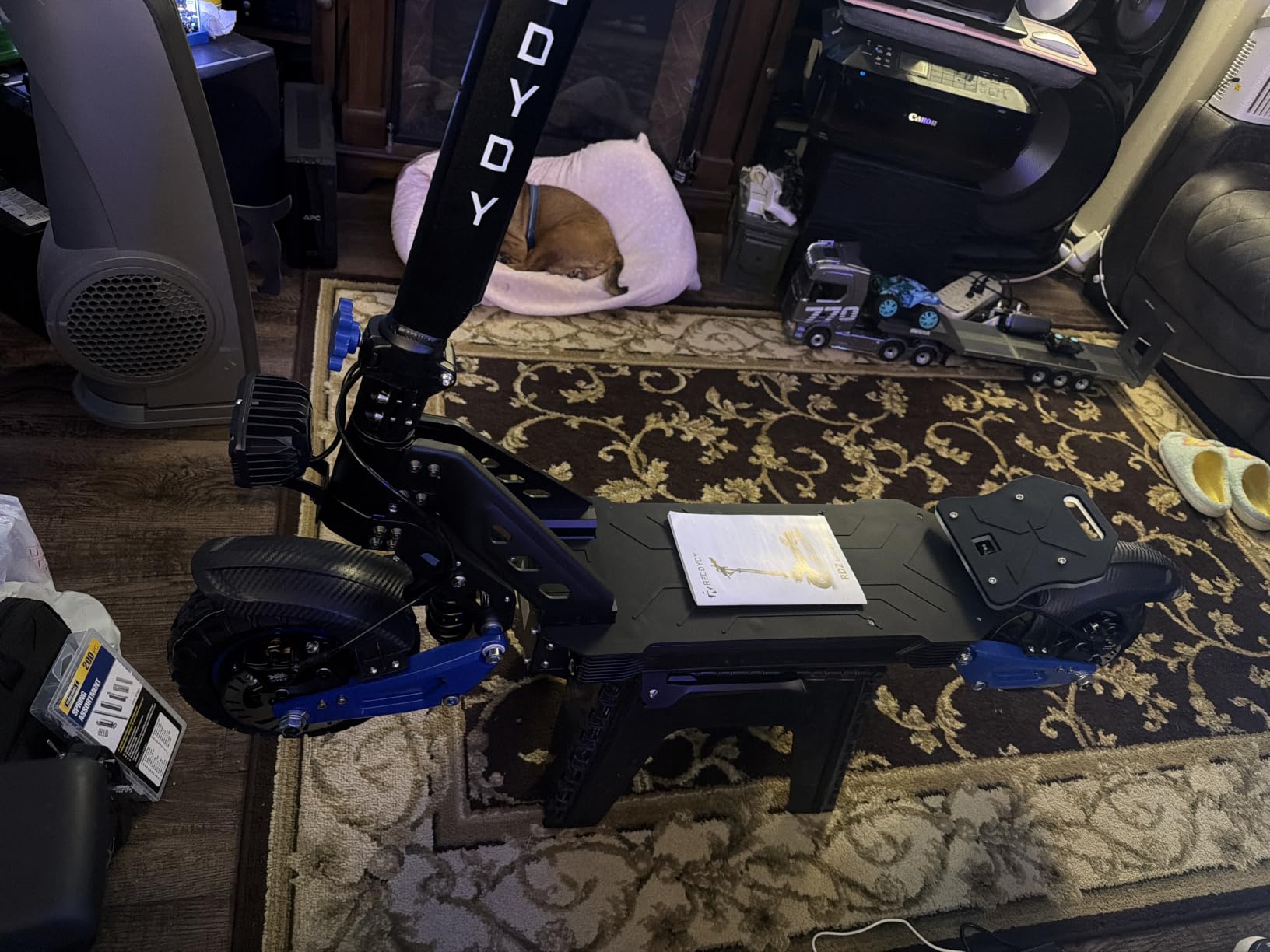 RD2 5000W Electric Scooter for Adults with Dual Motor, 45 Mph Max Speed | 50 Miles Max Range, 60V/18.2AH Battery, Hydraulic Braking, Off-Road e-Scooter with 10.5