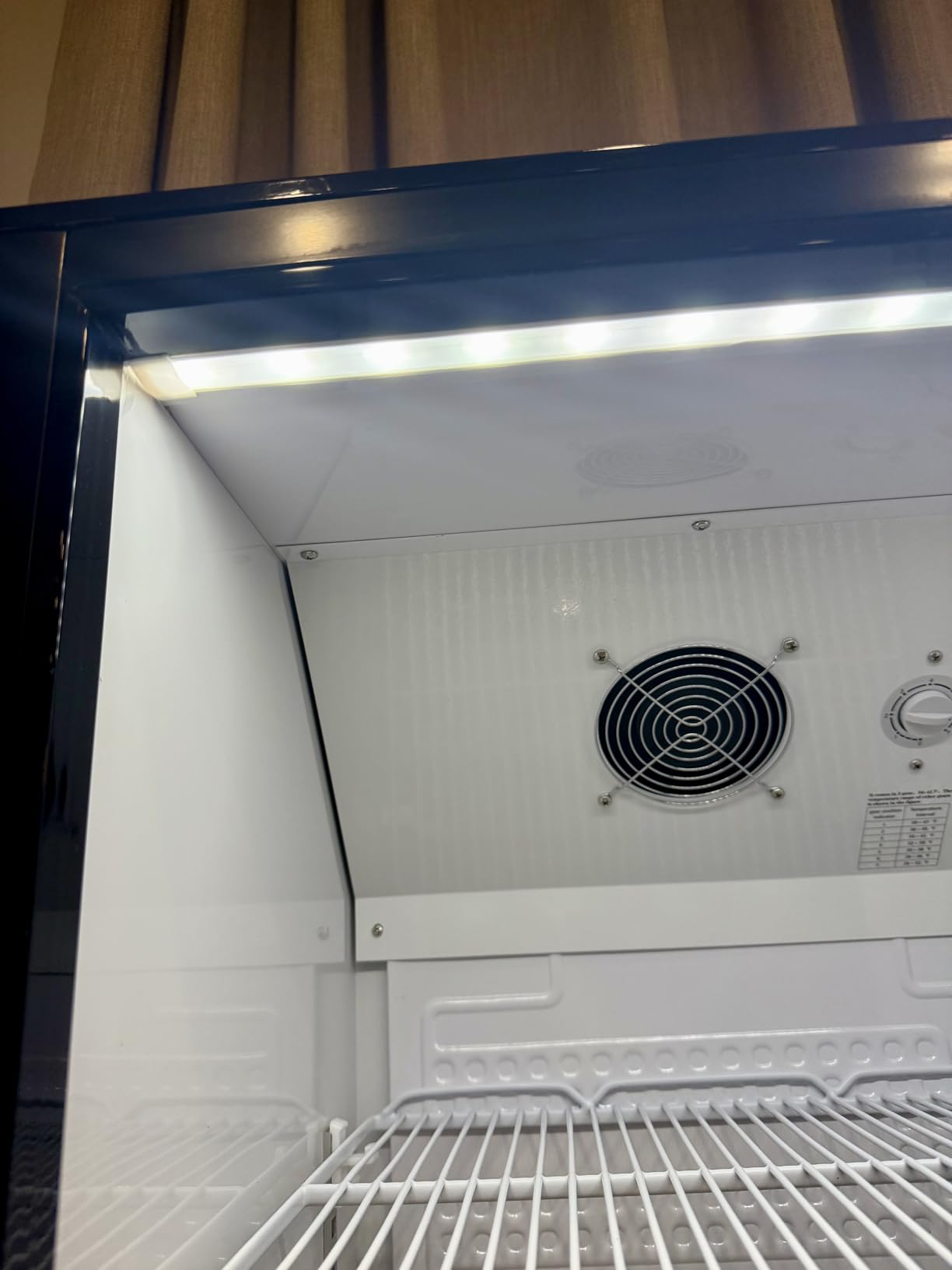 10.5 Cu.Ft Back Bar Cooler, 3 Hinged Glass Doors, ETL customer photo 2