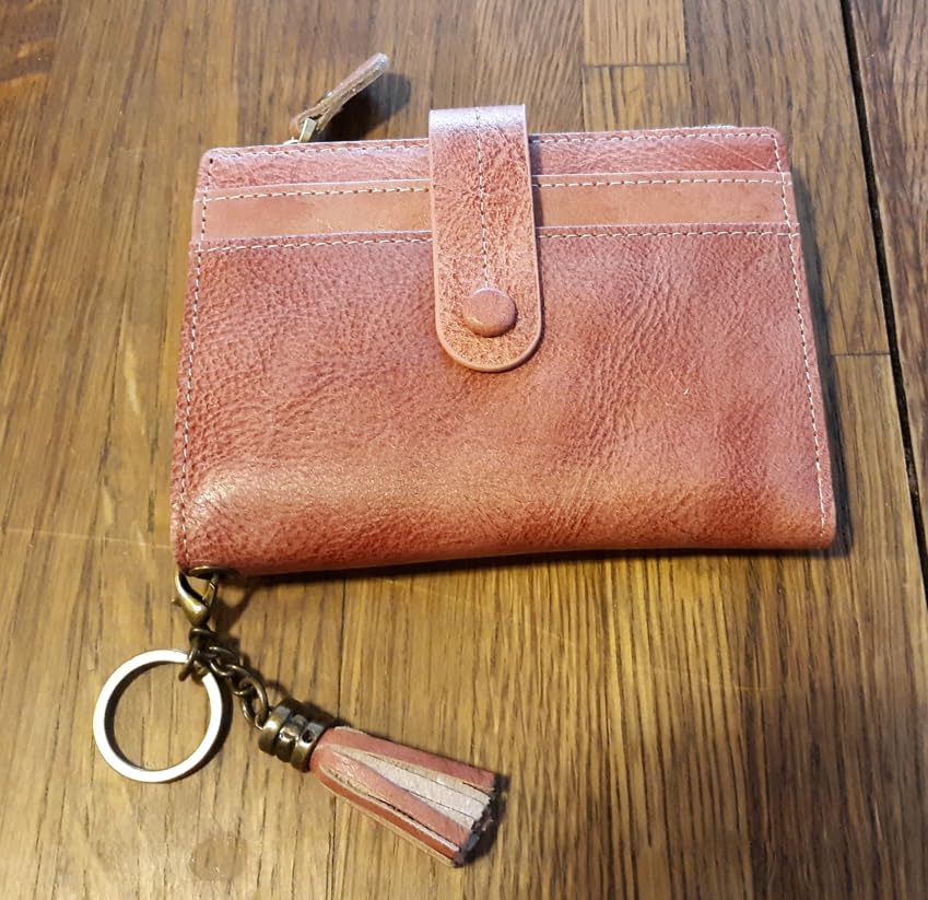 Leather Wallet Women, RFID Blocking Small Wallets for Women Compact Bifold Slim Wallet Card Holder With Zipper Coin Pocket customer photo 2