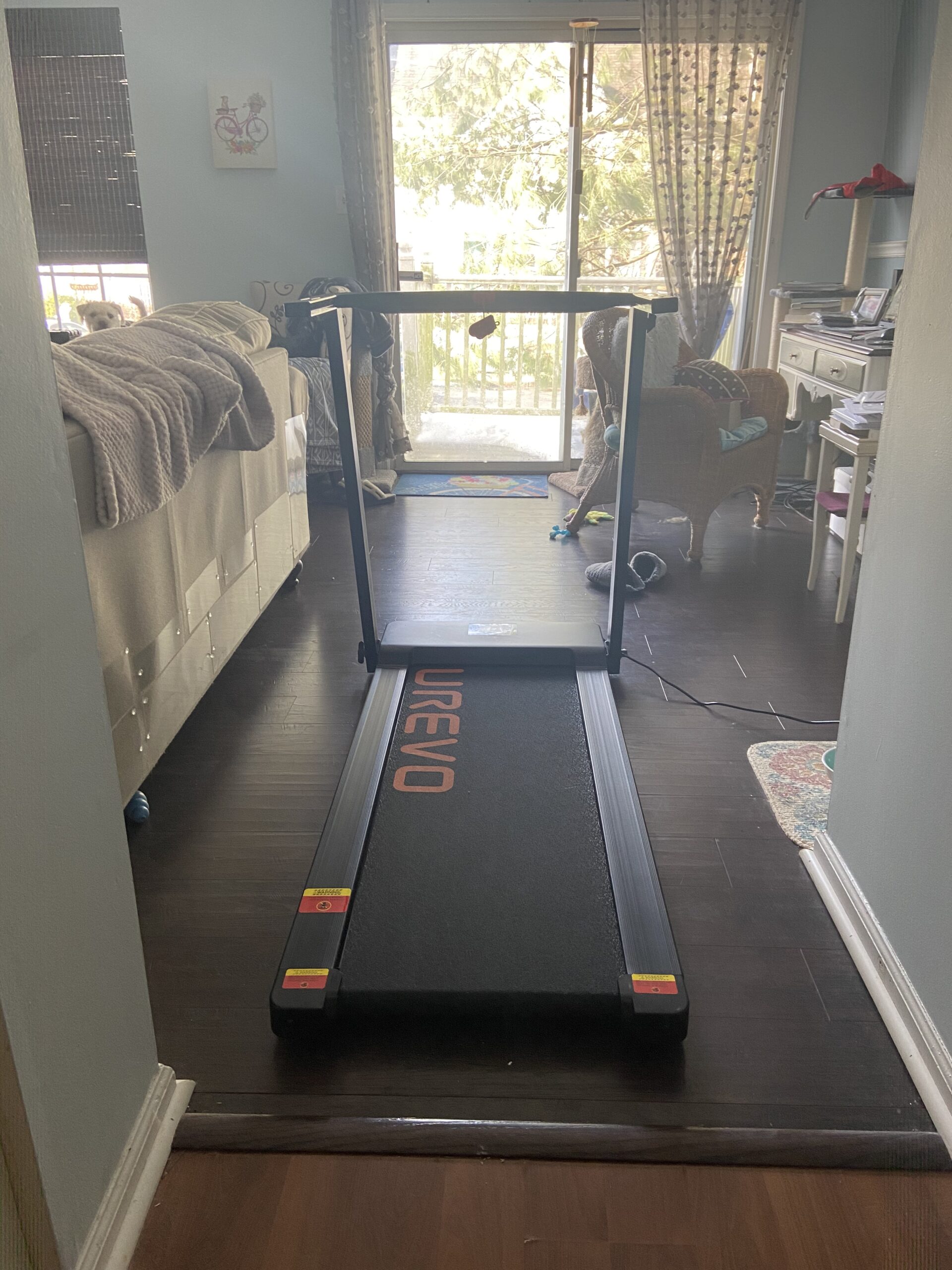 UREVO CyberPad Smart Walking Pad with 14% Auto Incline, Brushless Motorized Under Desk Treadmill for Home Office Fitness, Elegant Speed Lights, Spacious Surface, Digital Controller, AI-Powered App customer photo 2
