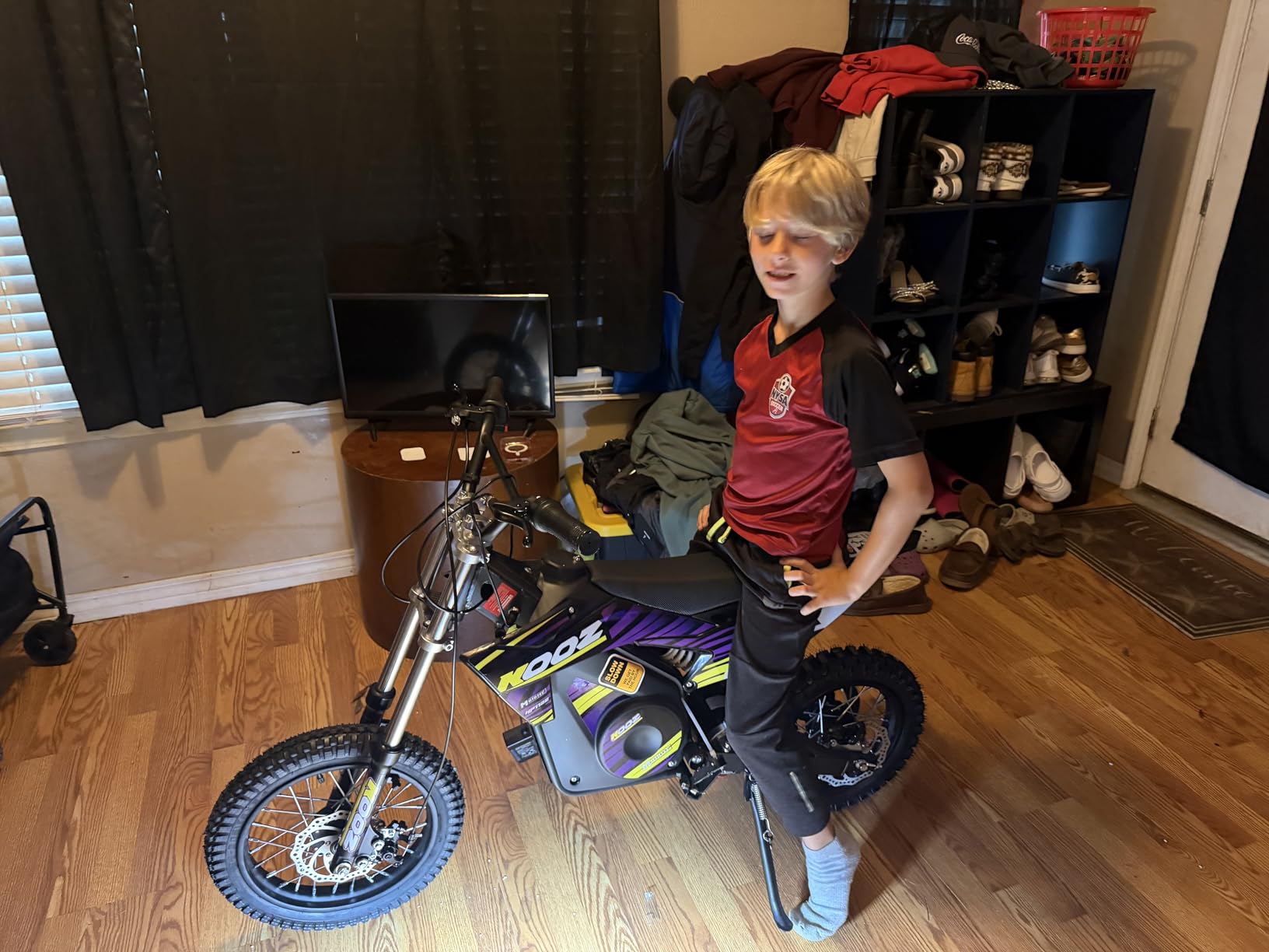 KOOZ HP112E 36V 1000W Electric Dirt Bike Electric Motorcycle for Kids,Green customer photo 2