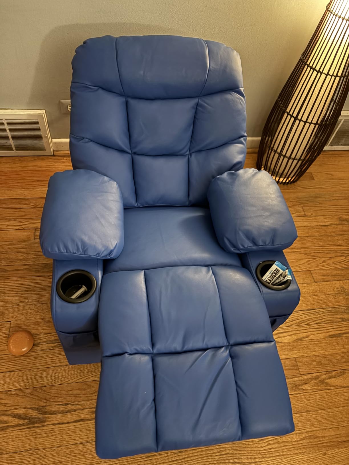Costzon Kids Recliner Chair with Cup Holder, Adjustable Lounge Chair w/Footrest & Side Pockets for Children Boys Girls Room, Ergonomic Toddler Furniture Sofa, Kids Pink Recliner (Pink) customer photo 1