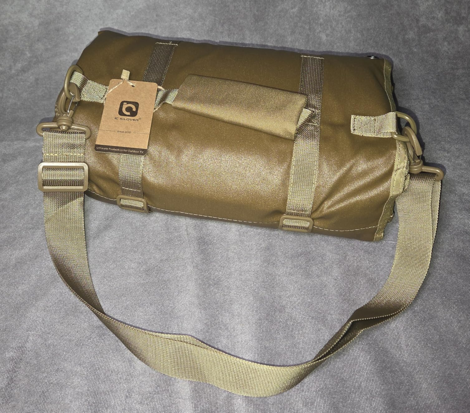 IC ICLOVER Shooting Mat, Tactical Prone Padded Shooting Mats, with 2 Pockets & Molle Webbings & Bipod Holder, Extra Large Non-Slip Waterproof Foldable Pad Blanket customer photo 2
