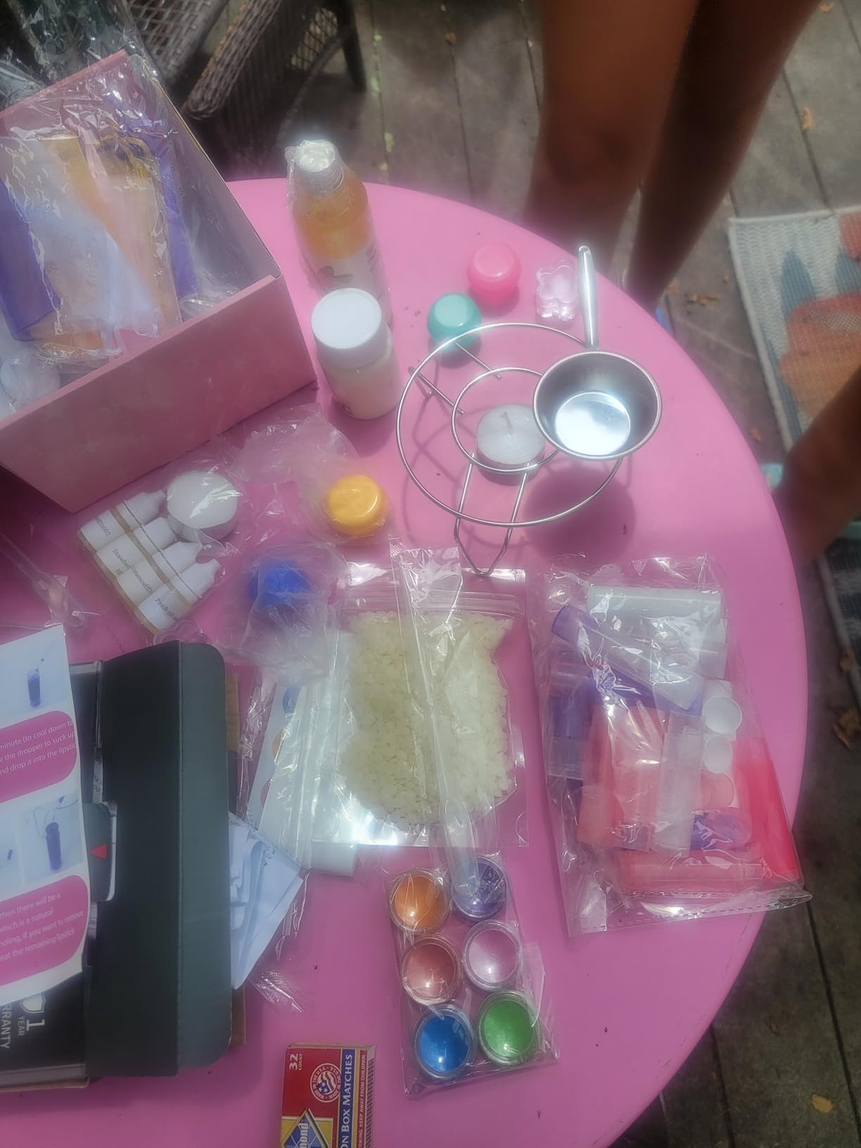 73Pcs Lip Balm Making Kit for Girls and Women | Make Your Own Lip Balm Set with Natural Beeswax, Shea Butter, Sweet Almond Oil, DIY Lip Care Set for Birthday Christmas Gift customer photo 2