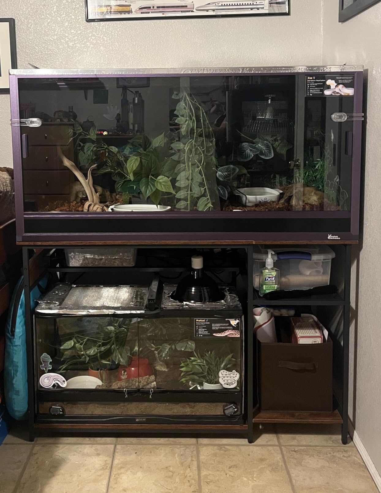 Reptile Tank Stand with Power Outlets, 48