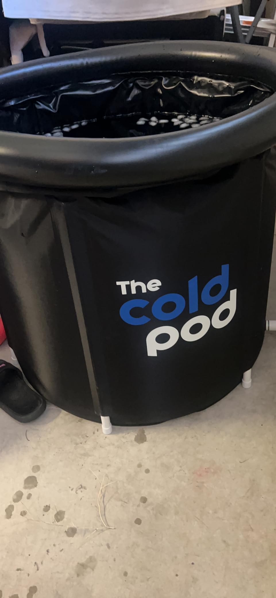 The Cold Pod Cold Plunge Tub: 85 Gal Round Tub with Full-Wrap UV-Reflective Insulation Cover Bundle for Indoor & Outdoors Use - Portable Ice Bath Tub for Athletes&Crossfitters &Wim Hof Enthusiasts customer photo 2