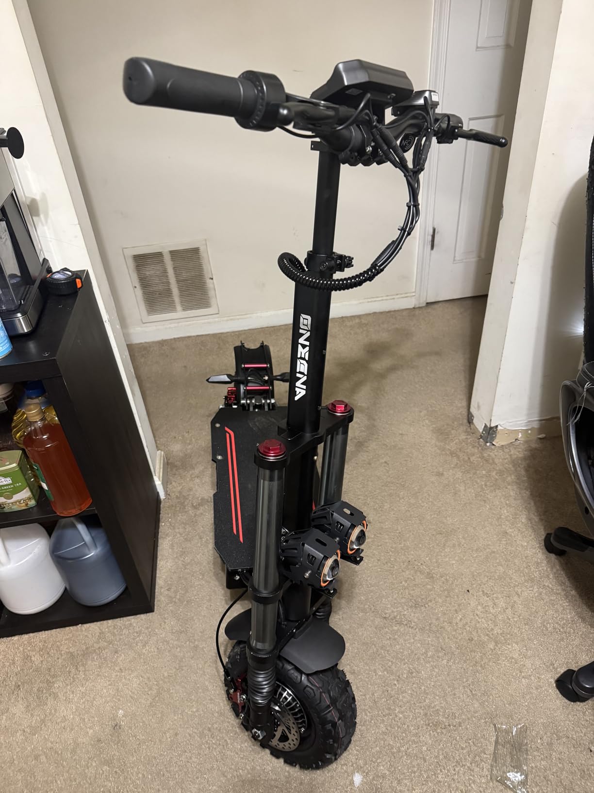 Dual Motor Adult Electric Scooter, 10 Inch Tubeless Foldable E-Scooter | 3000W Motor, 35 MPH Top Speed, 45 Miles Range, Dual Brakes & LED Display, Off Road Commuting Scooter customer photo 2