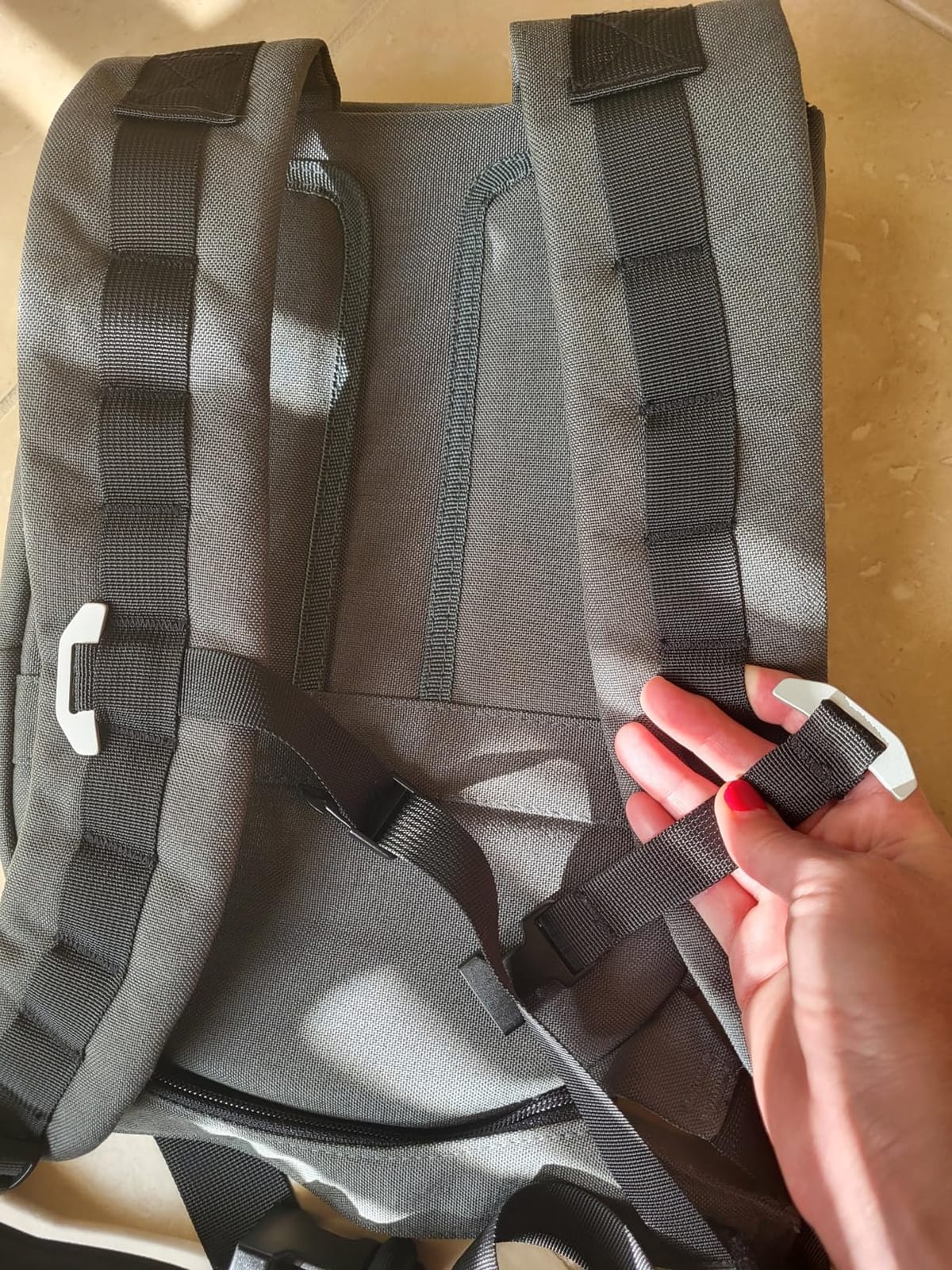 Ruc Pack Weighted Rucking Backpack for Walking, Strength & Endurance Training, Holds 3 Standard Weight Plates up to 25 lbs, 1000D CORDURA customer photo 2